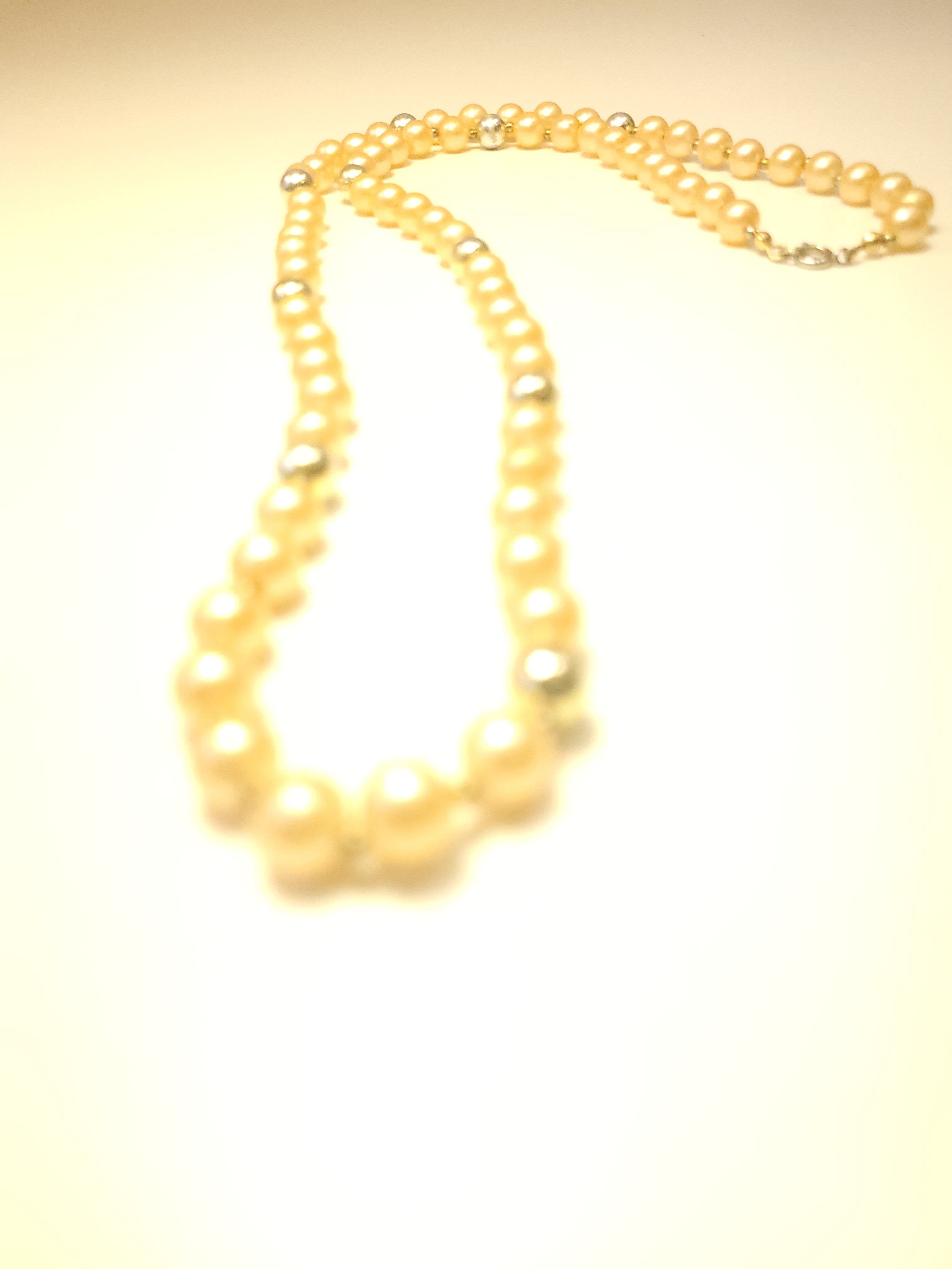 Circa 1955 Graduated Faux Pearl Necklace 29.5" Opera Length - photo 3