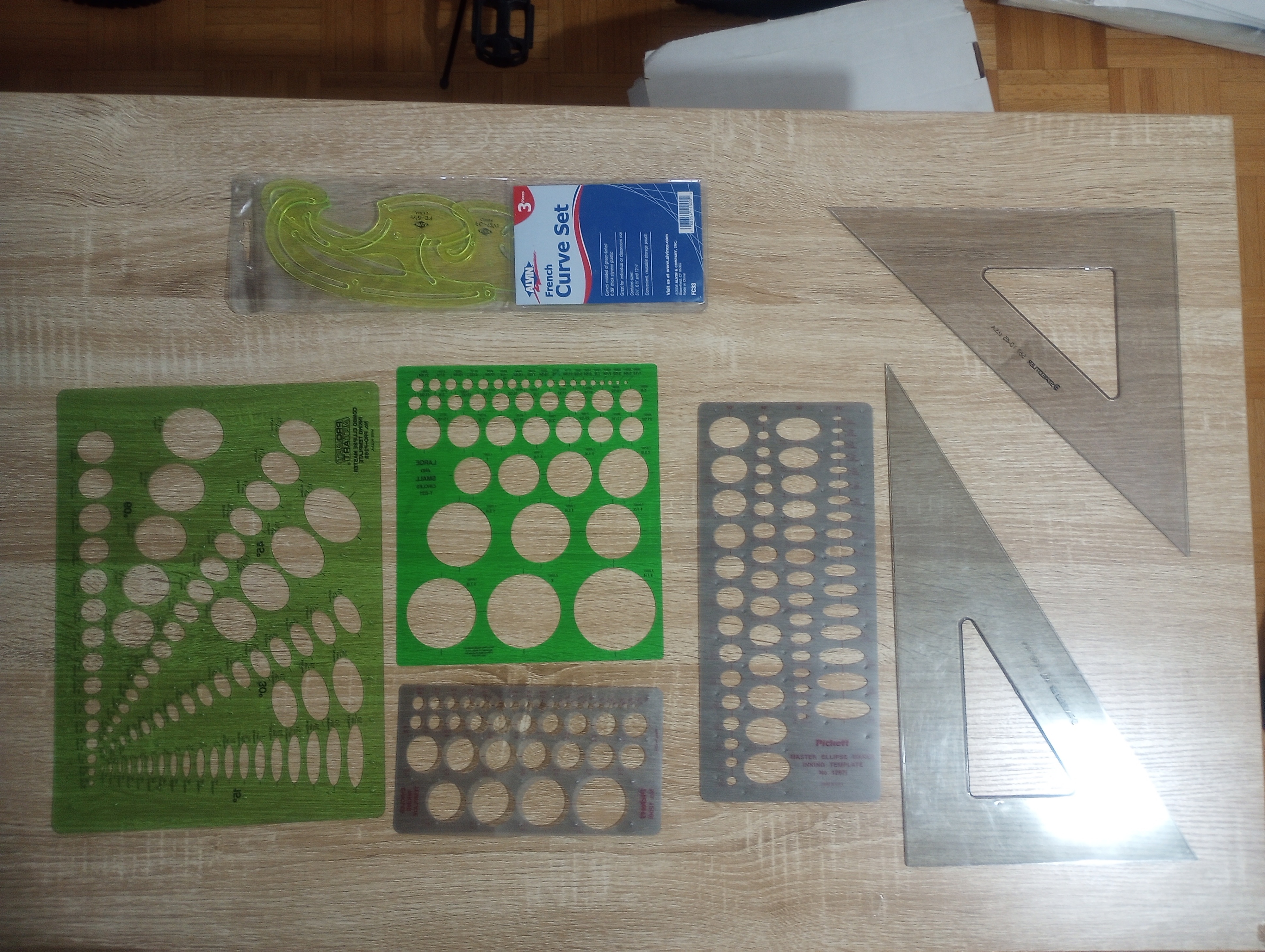Drafting & Drawing Tools T Square, Set Square, Ruler, Templates