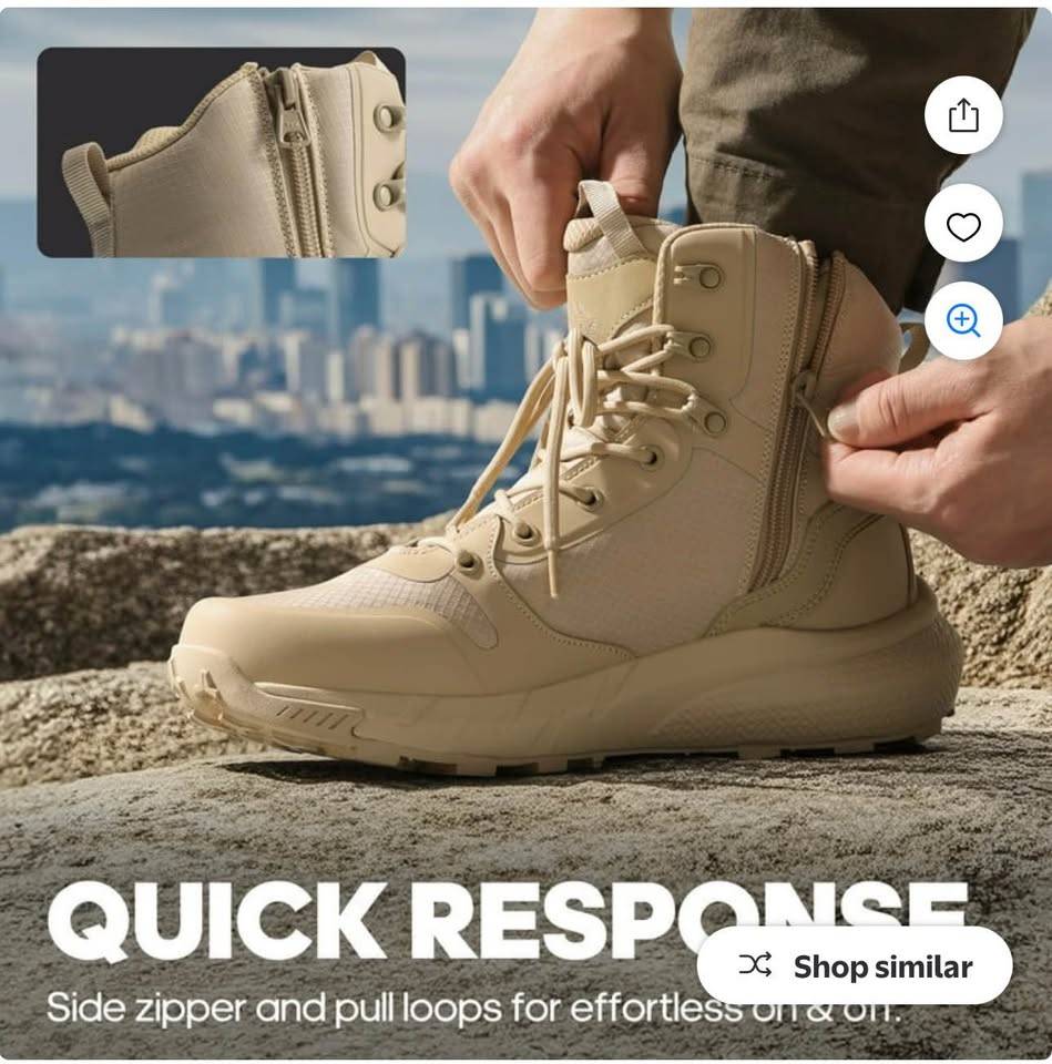 NORTIV 8 Men's Ankle High Hiking Boots(US 8) - photo 5