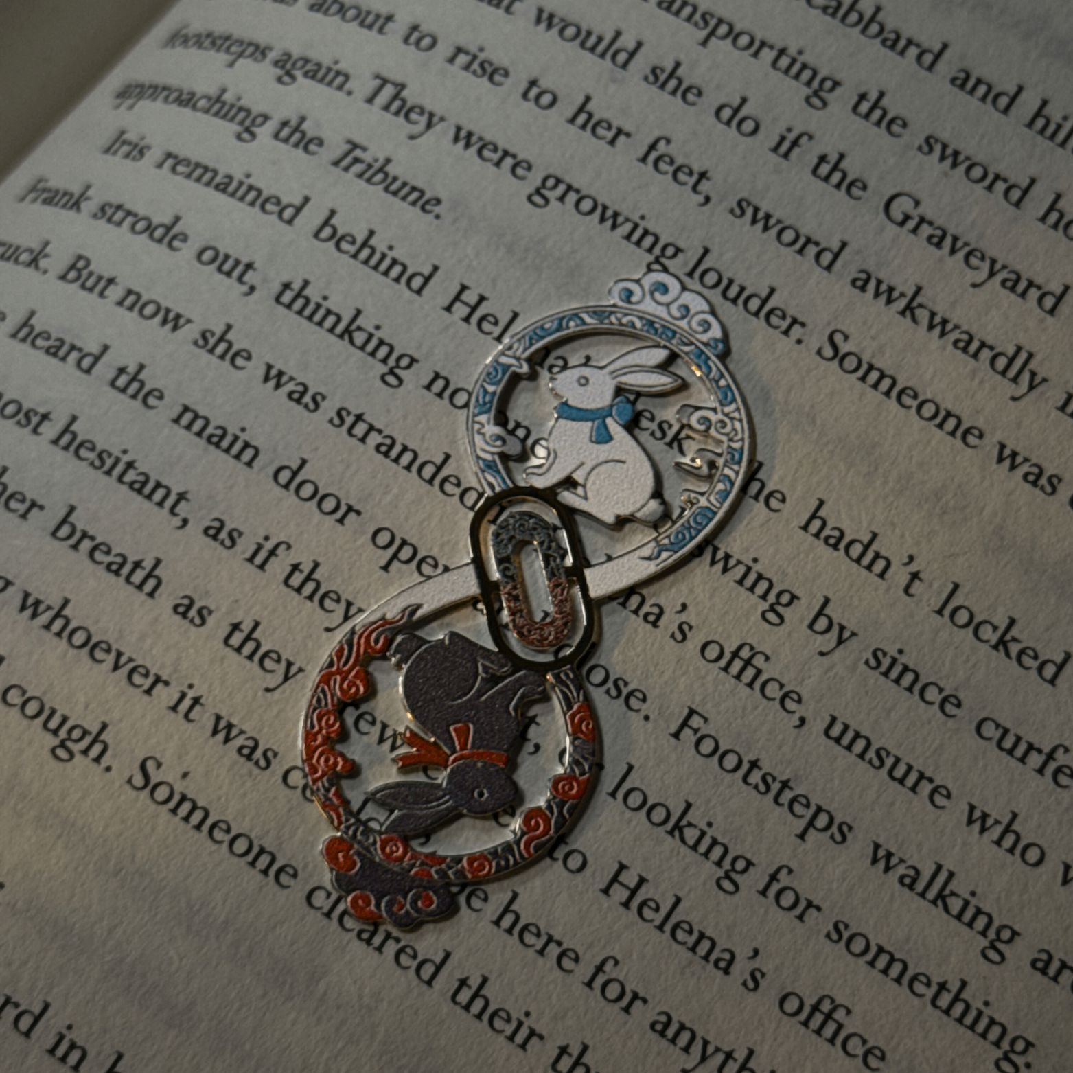 MDZS Cloud & Rabbit Metal Bookmark