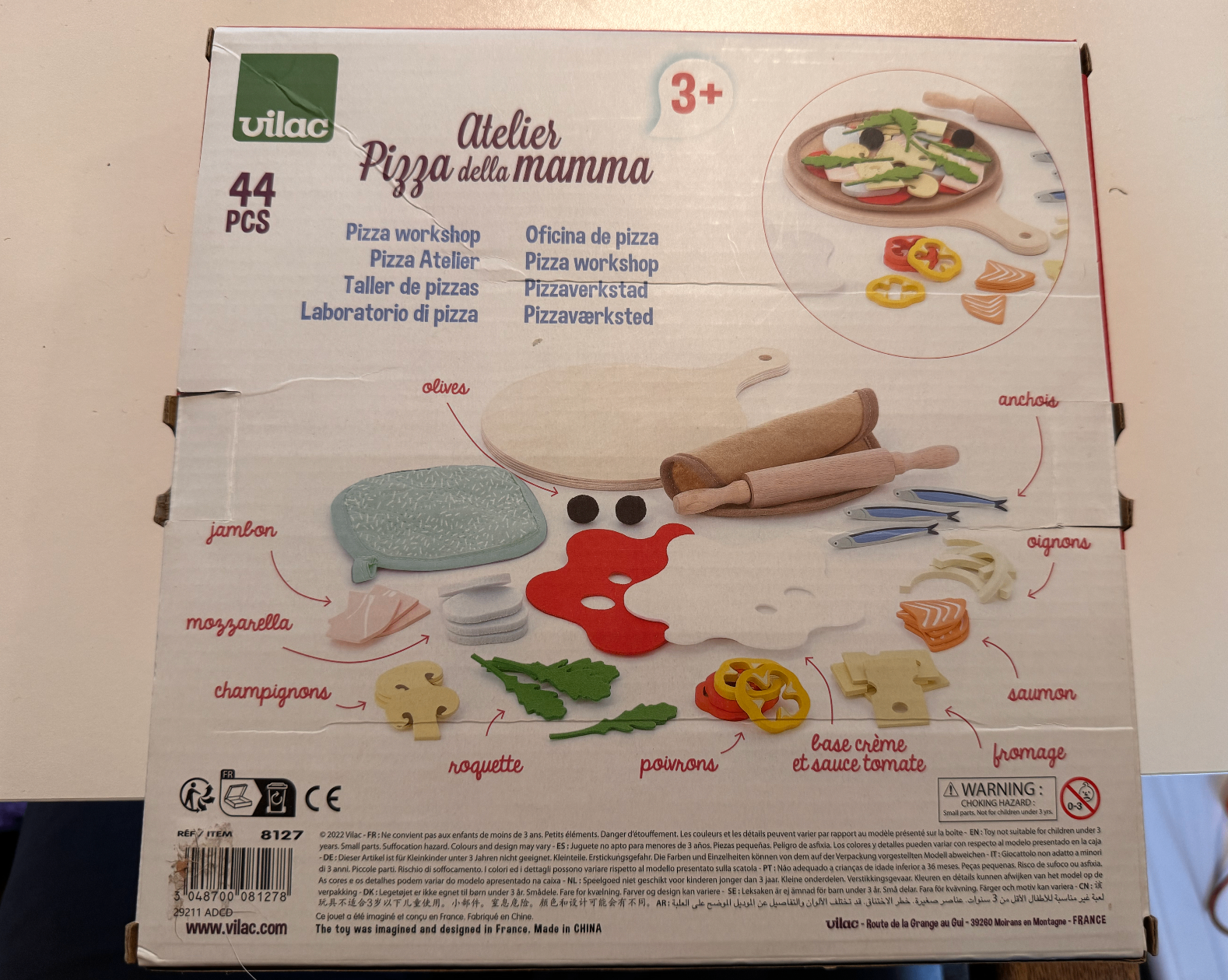 Wood & Felt Pizza Toy - photo 4