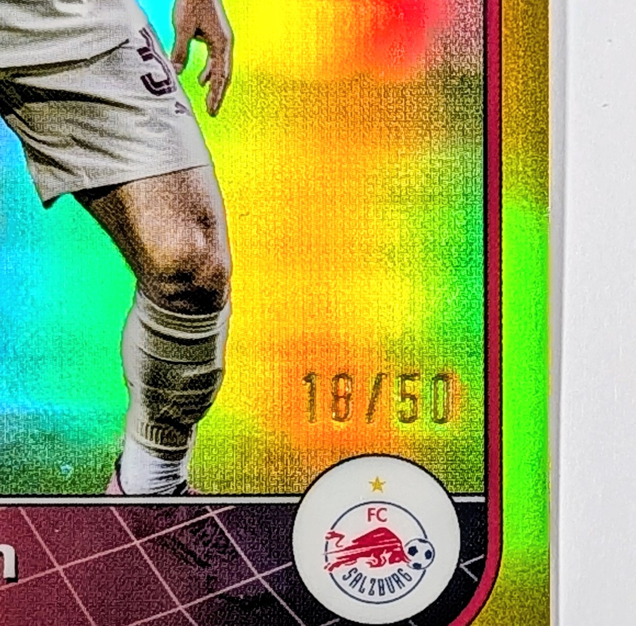 2024-25 Merlin Oscar Gloukh Gold Refractor #18/50 RB Salzburg - photo 2