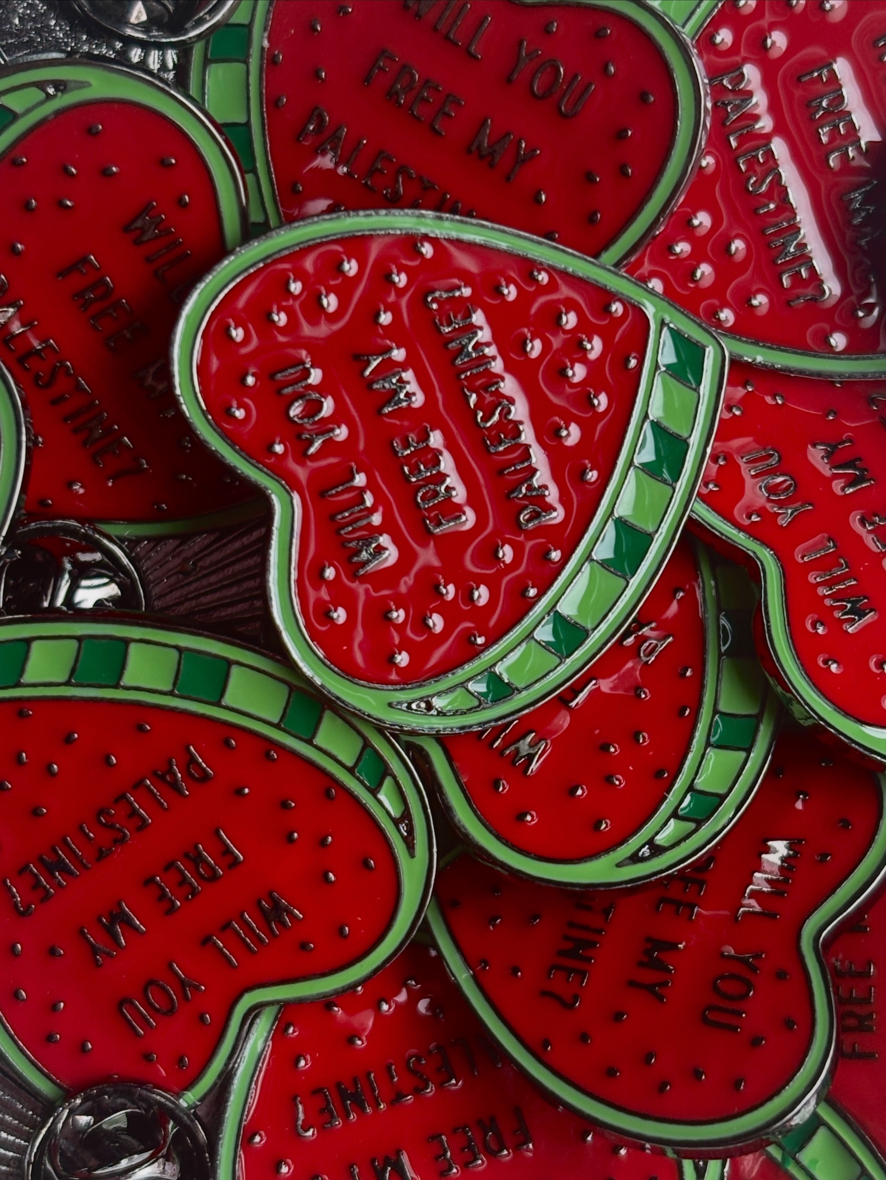 Watermelon Heart - Palestine Pin