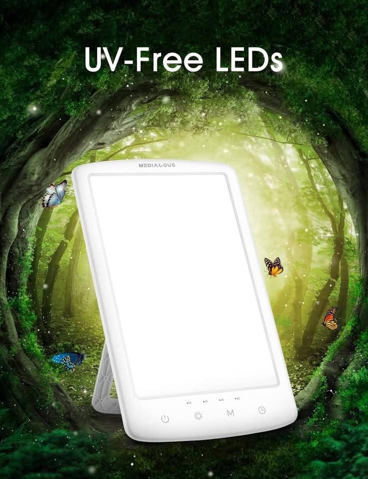 Mediacous Light Therapy Lamp ME-TL02 UV-Free 10000Lux 4 Timer - photo 3