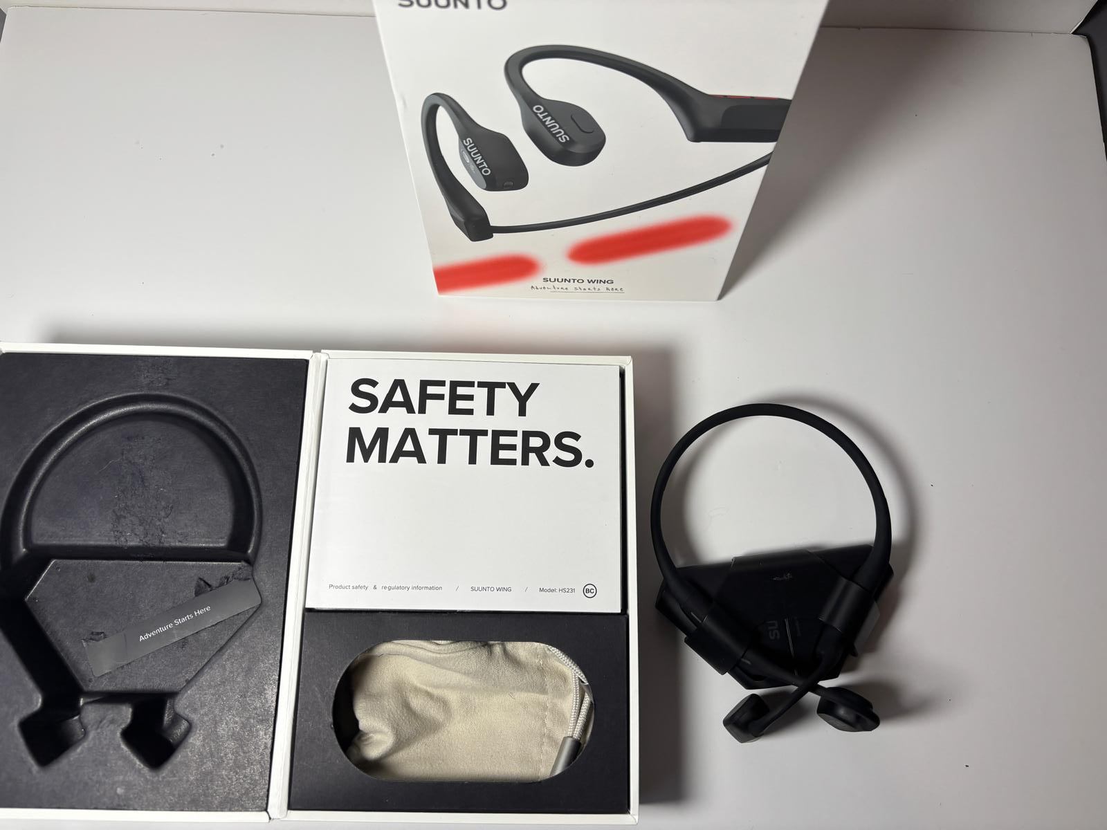 NEW OPEN BOX SUUNTO Wing Bone Conduction Sports Headphones - photo 3