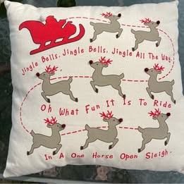 Ashland Decorative Throw Pillow Santa Reindeer 3D Nose - photo 2