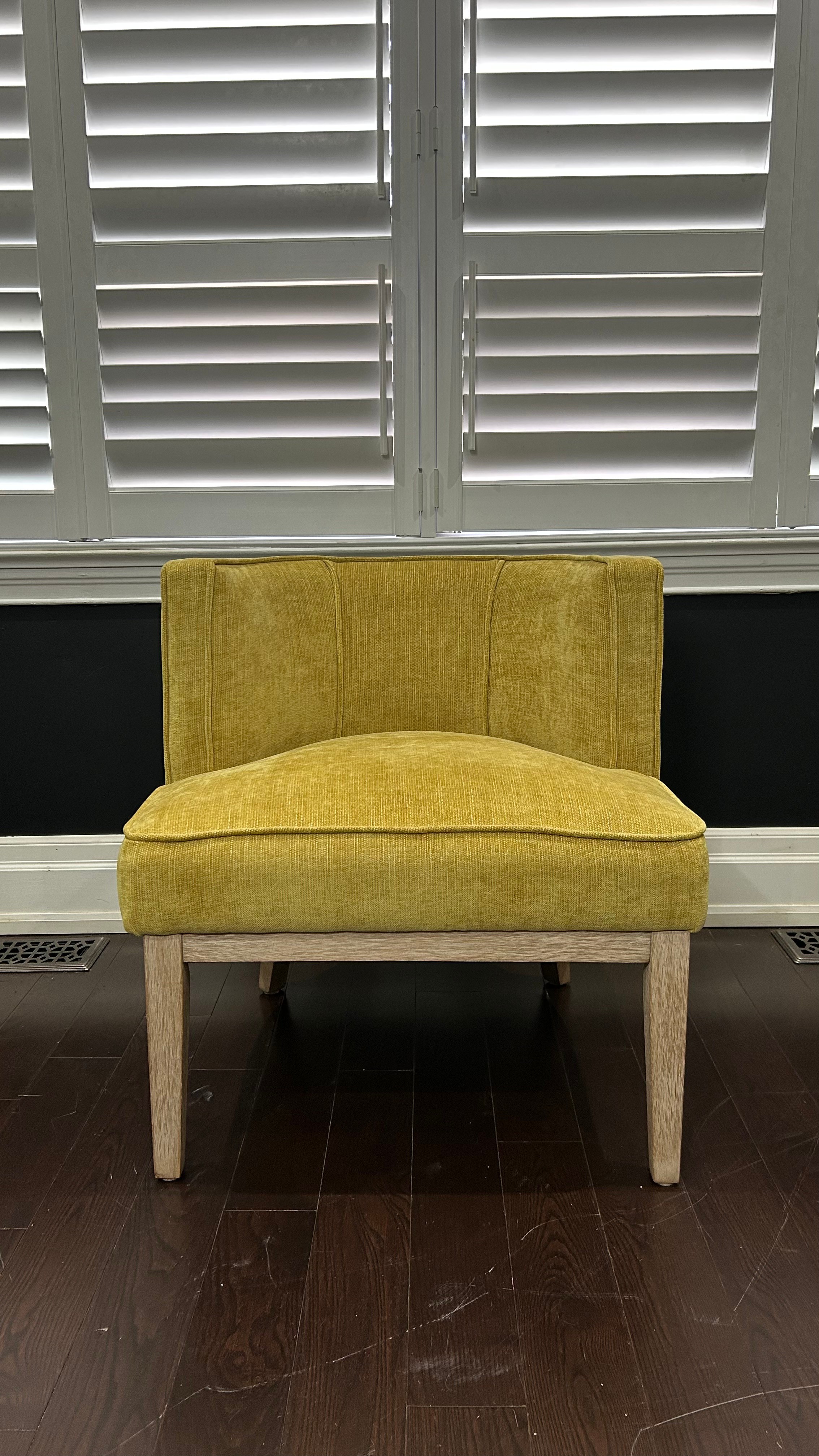 George Oliver Yellow & Oak Upholstered Barrel Chair - Wayfair - photo 2