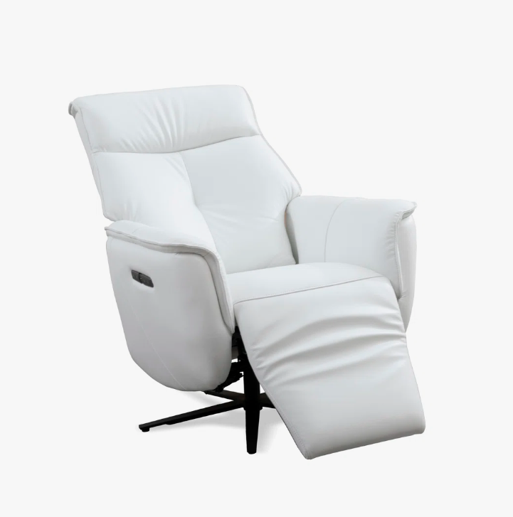 Wade Logan Genuine Leather Power Ergonomic Recliner - Assembled - photo 3