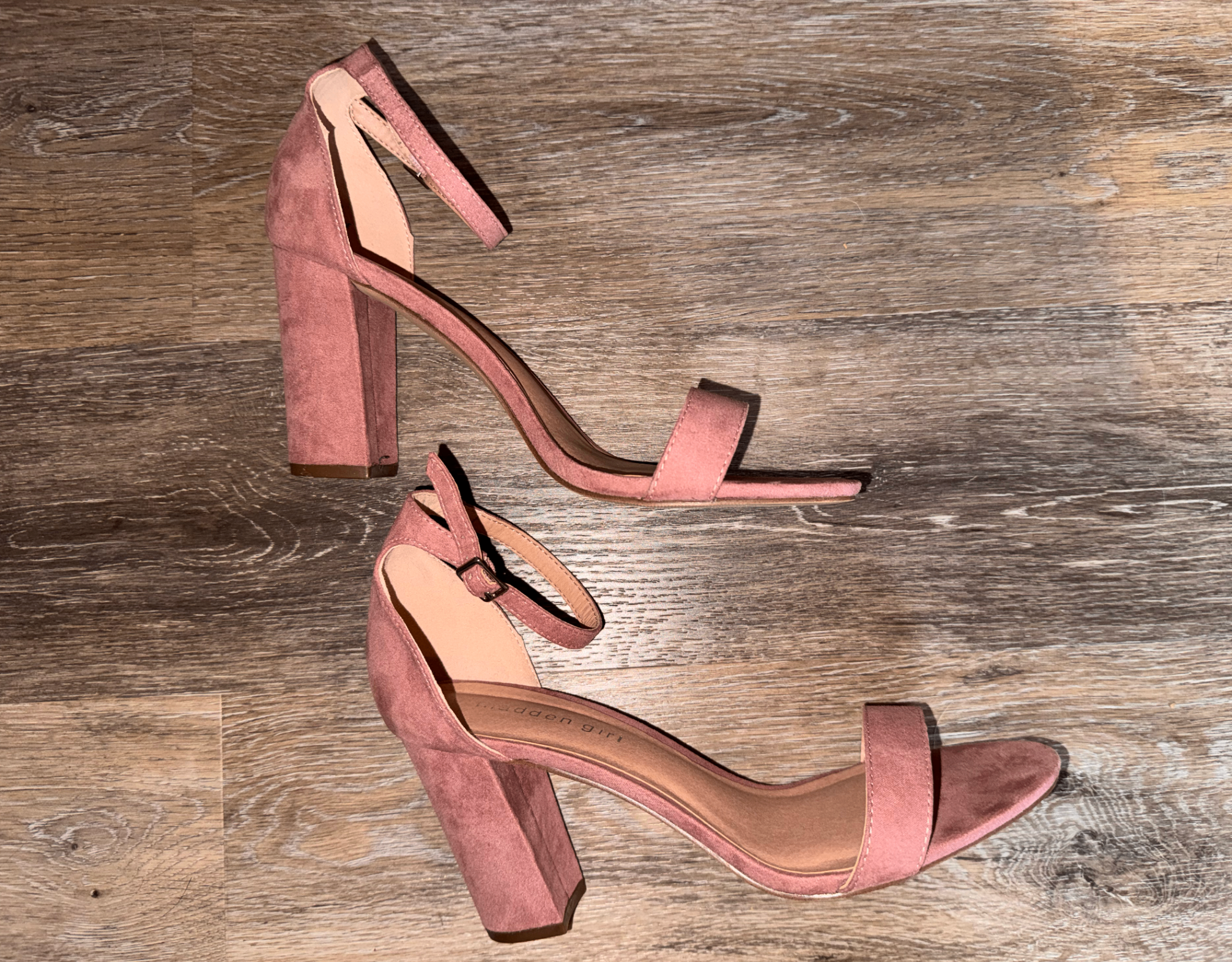 Pink/Blush Block Heels (Size 8.5) - photo 5