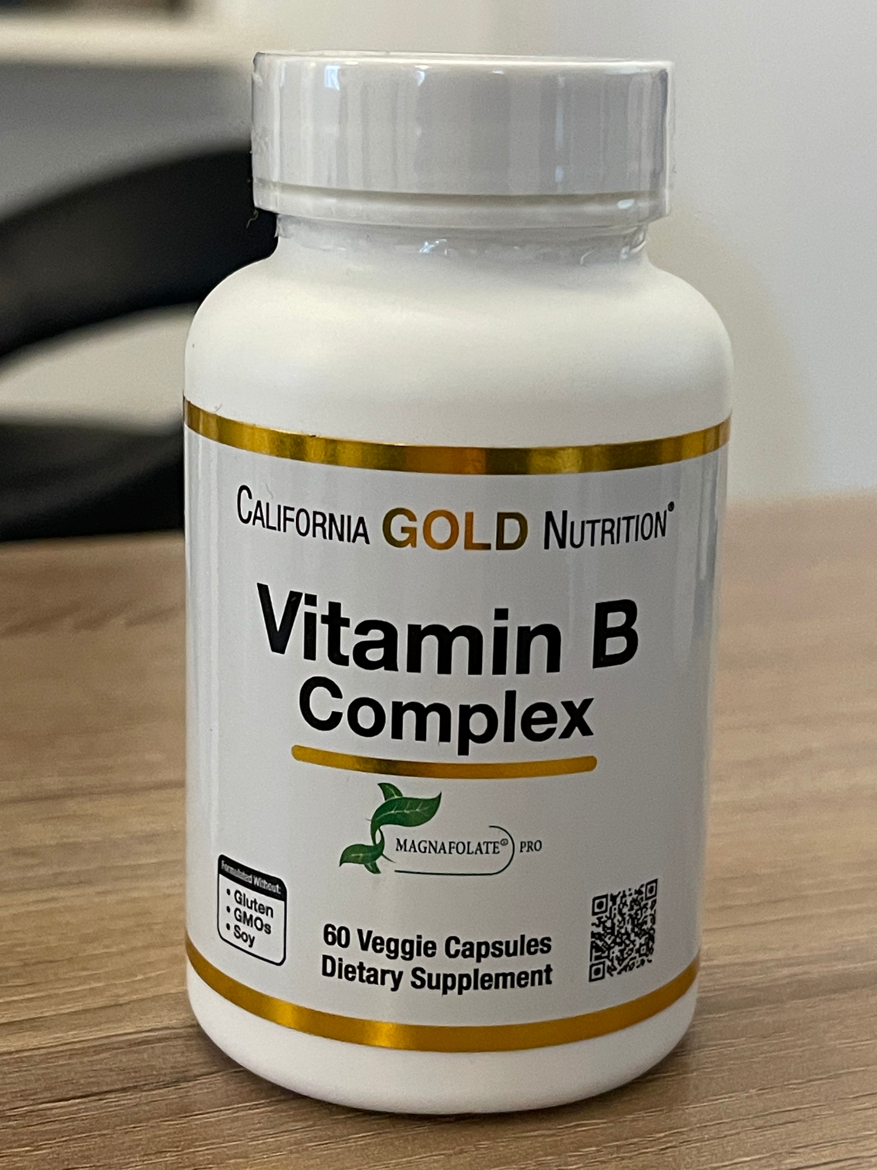NEW Vitamin B Complex Supplement (60 Veggie Capsules)