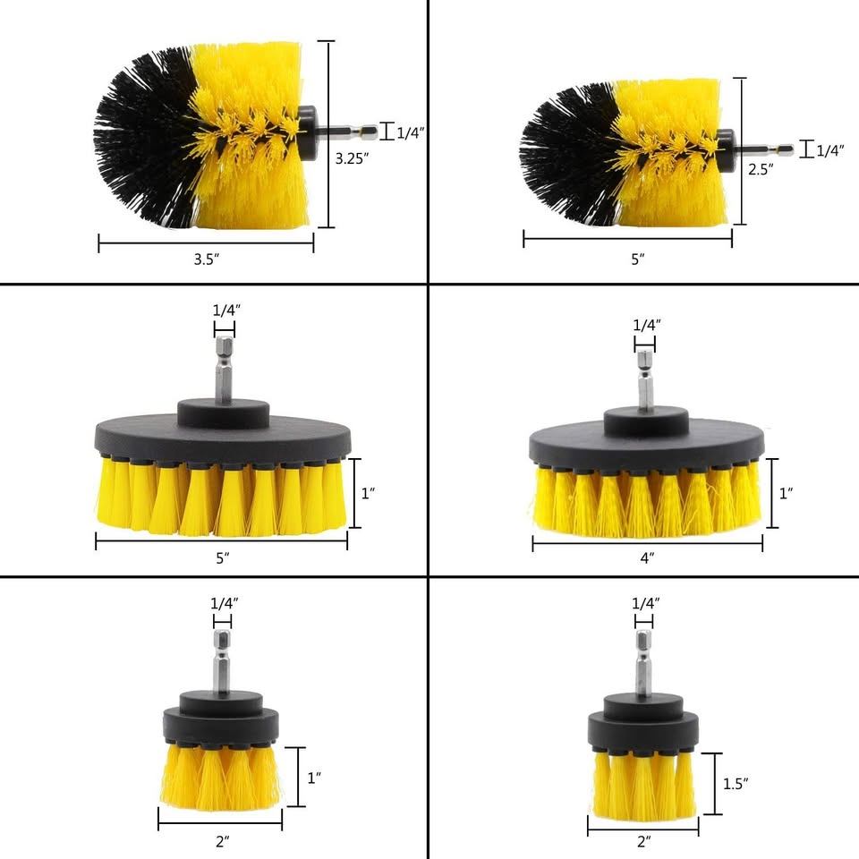 Drill Brush and Scrub Pads, 15 Pieces Cleaning Kit - photo 2