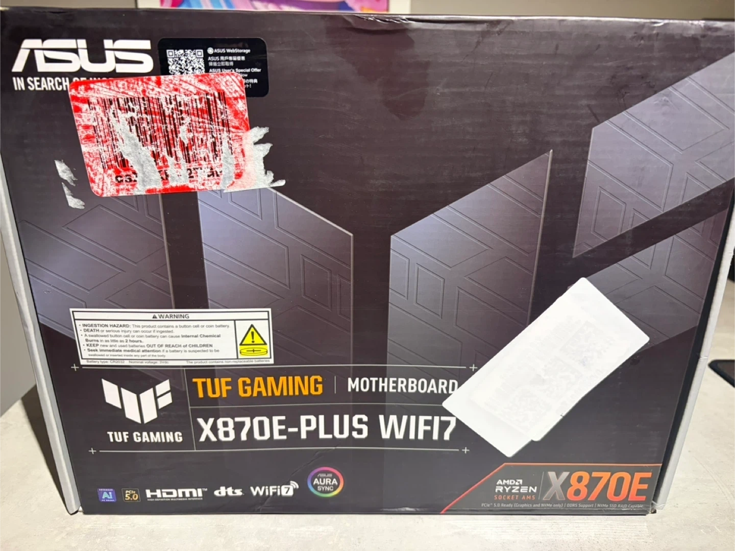 Asus X870E-PLUS Wi-Fi 7 Motherboard ( Sealed )