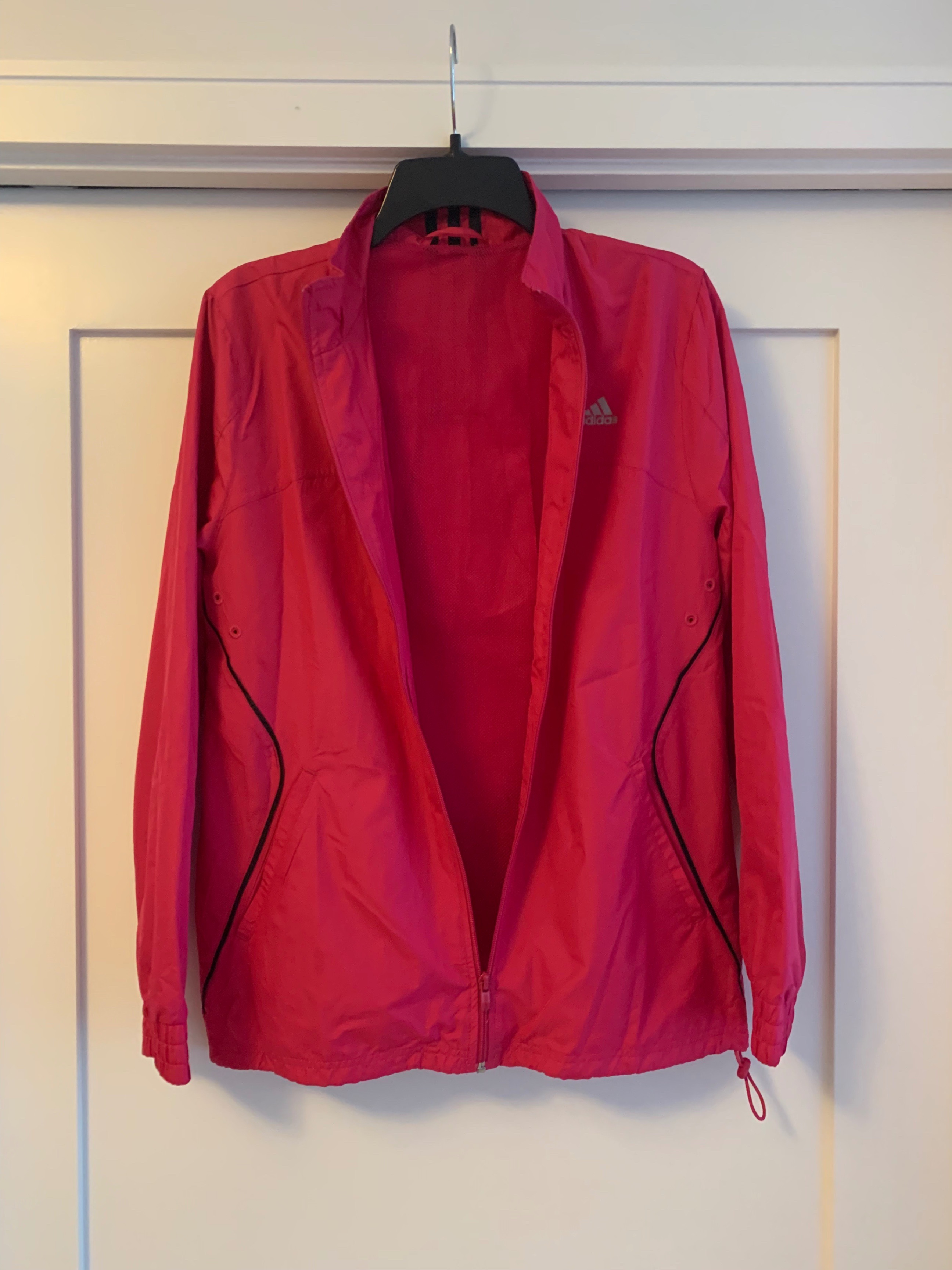 ADIDAS Sport Jacket Women Red Pink M Like New Zipper  paid $100