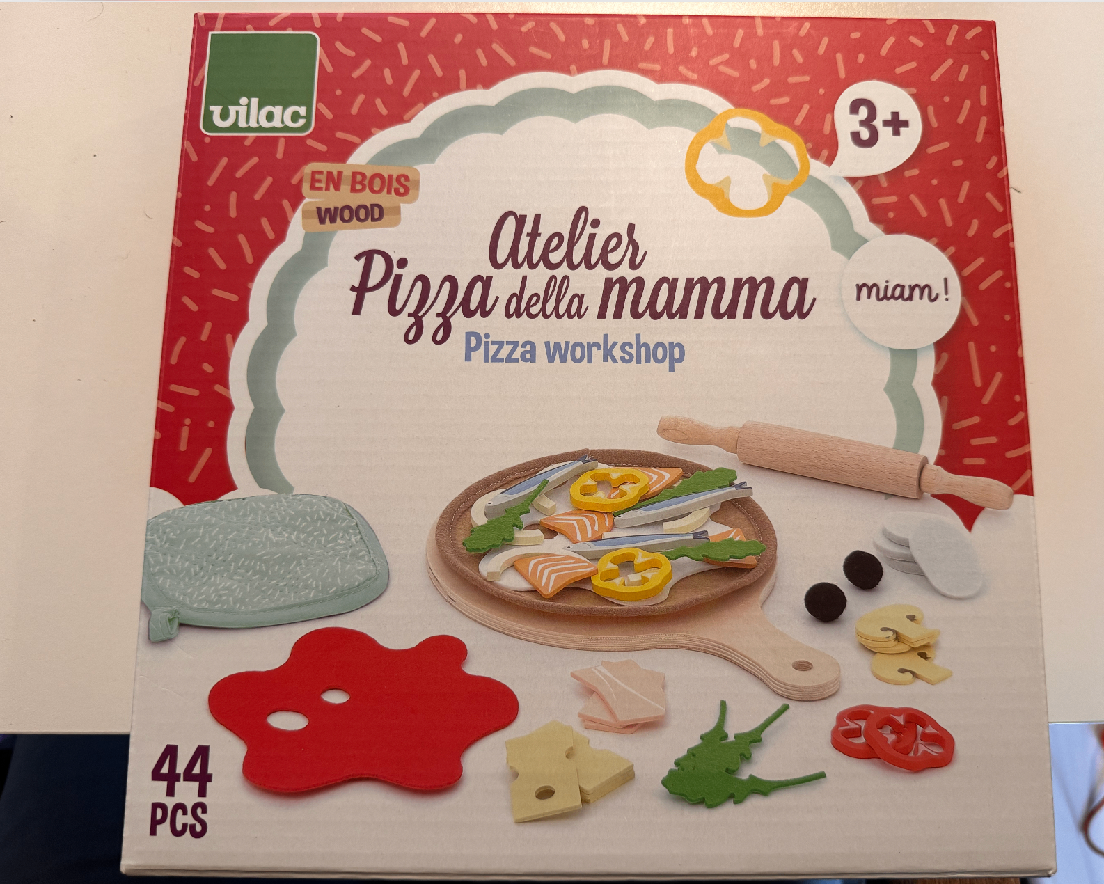 Wood & Felt Pizza Toy - photo 3