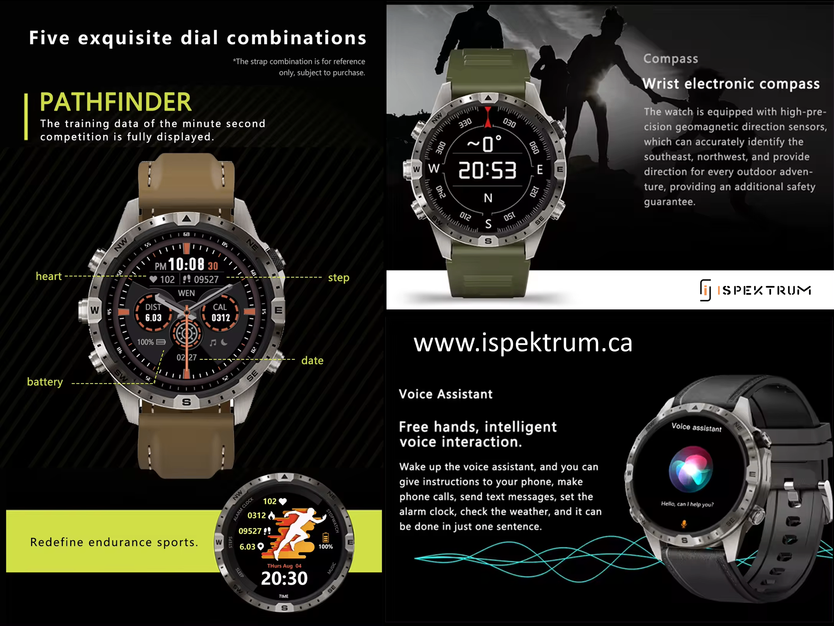 GT45 Smartwatch (www.ispektrum.ca) for Men  Ki - photo 3