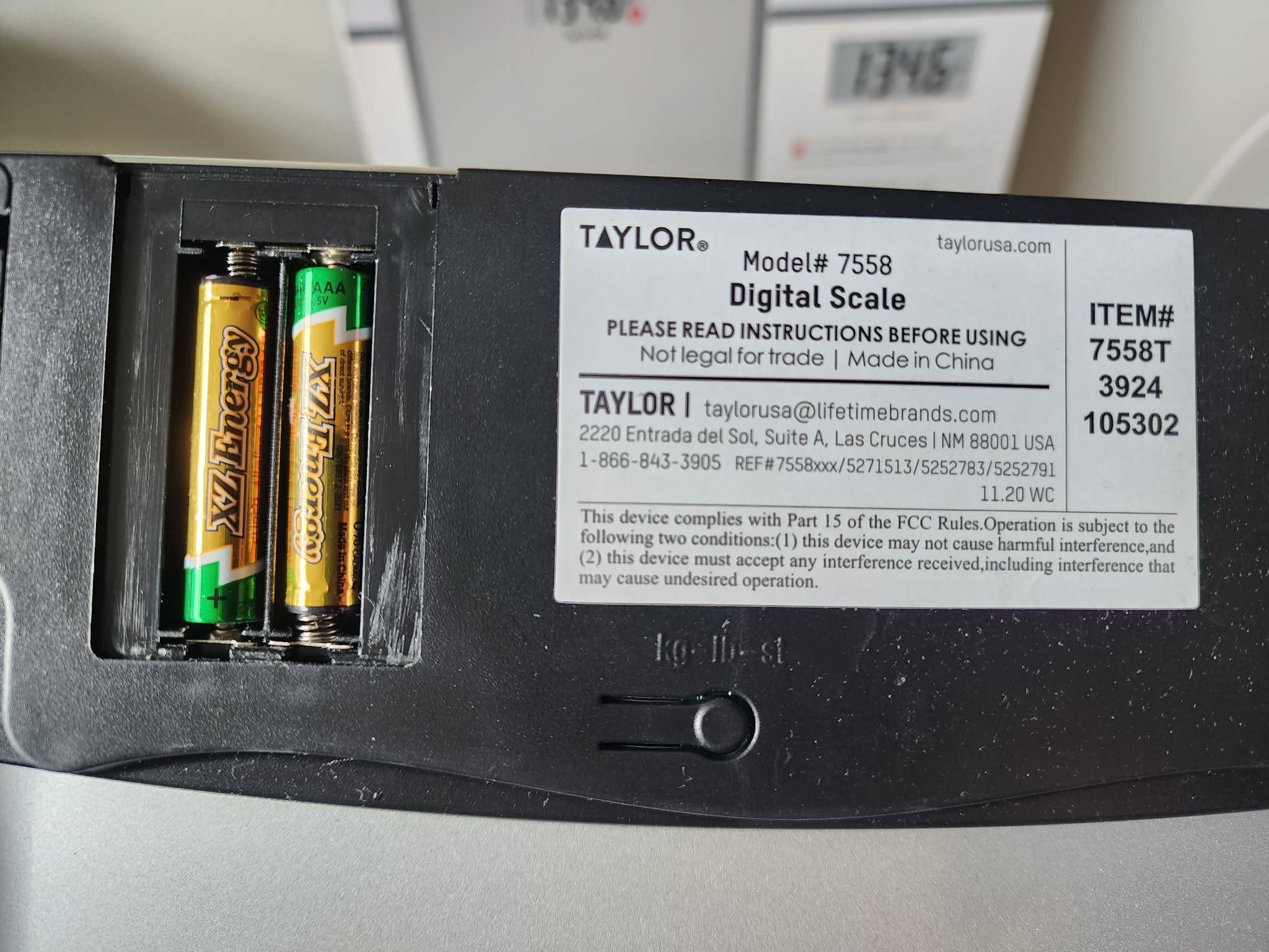 Taylor Glass Digital Scale (kg and lb) - photo 5