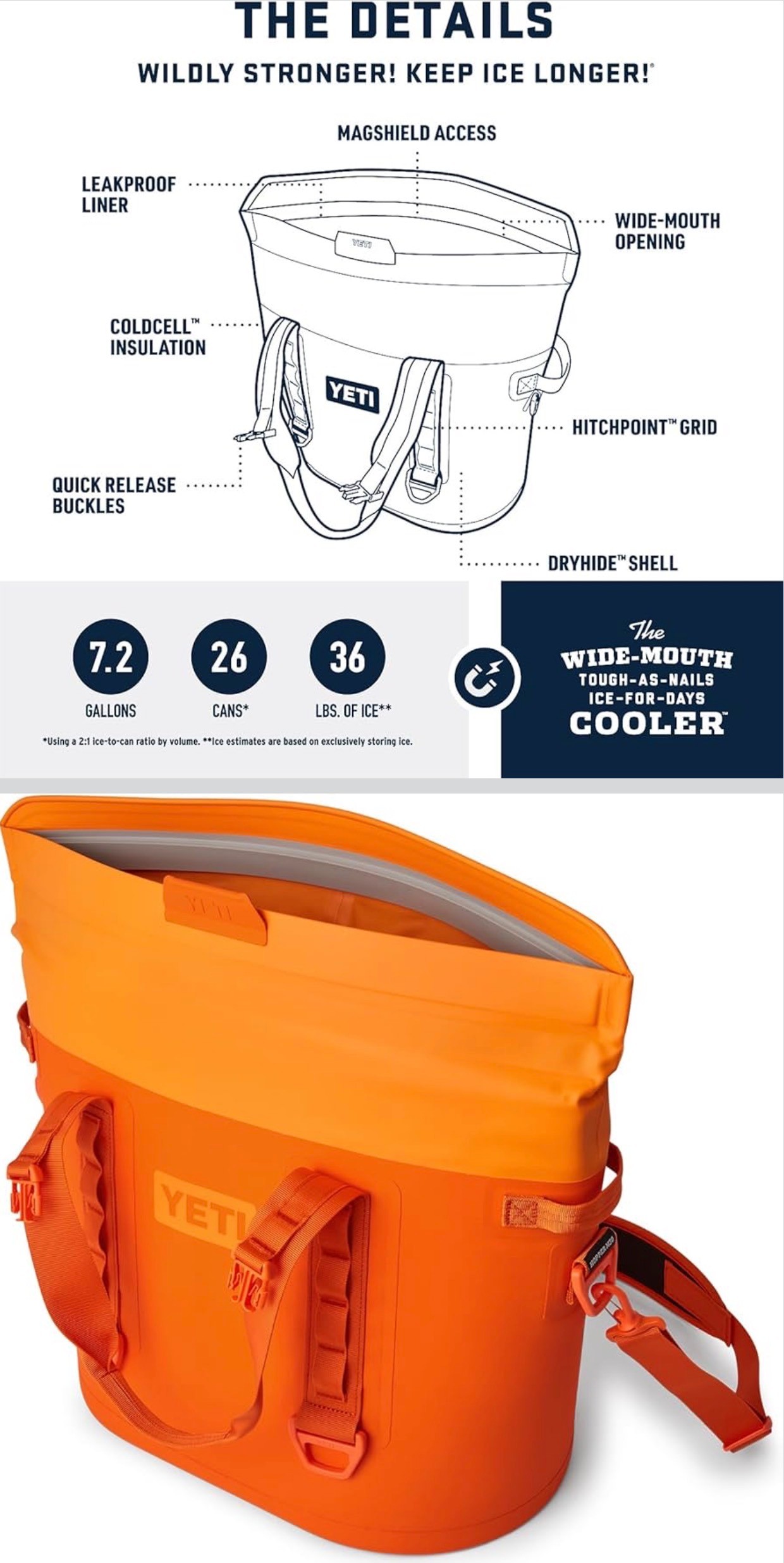 YETI Hopper M30 Portable Soft Coolers with MagShield Access
