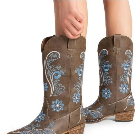 New Dream Pairs Women’s Cowboy Boots | Mid‑Calf Western - photo 2