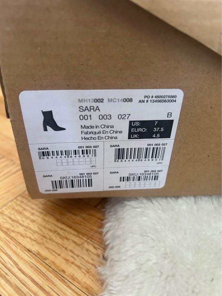 Call It Spring Sara Black Ankle Boots - Size 7 - photo 3
