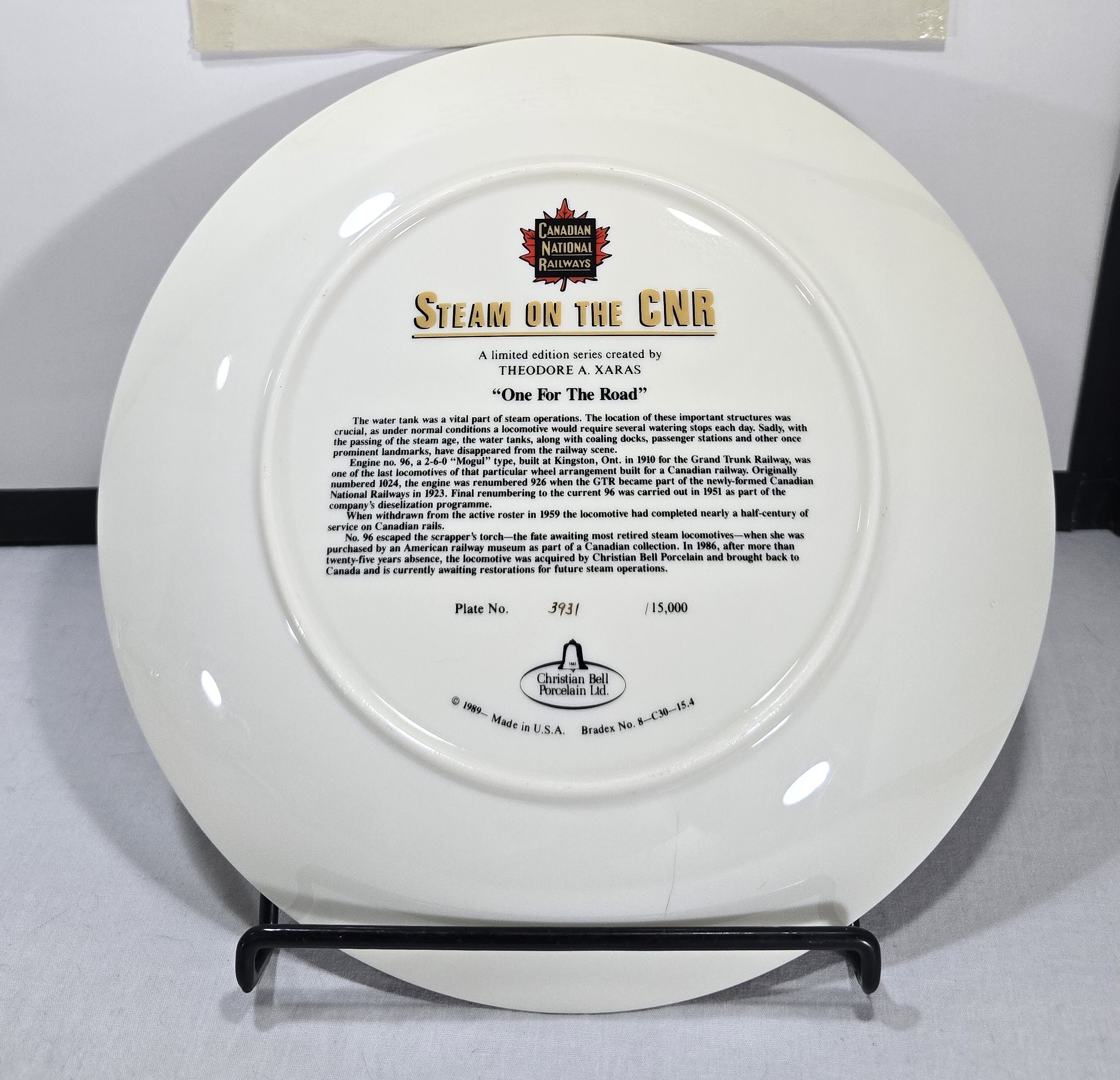 Steam on the CNR Collector Plate - One For The Road - photo 4