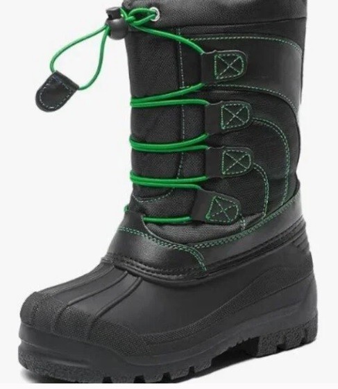 (SZ: 1 or 4 ) DREAM PAIRS Kids Winter Snow Boots for Boys Girls
