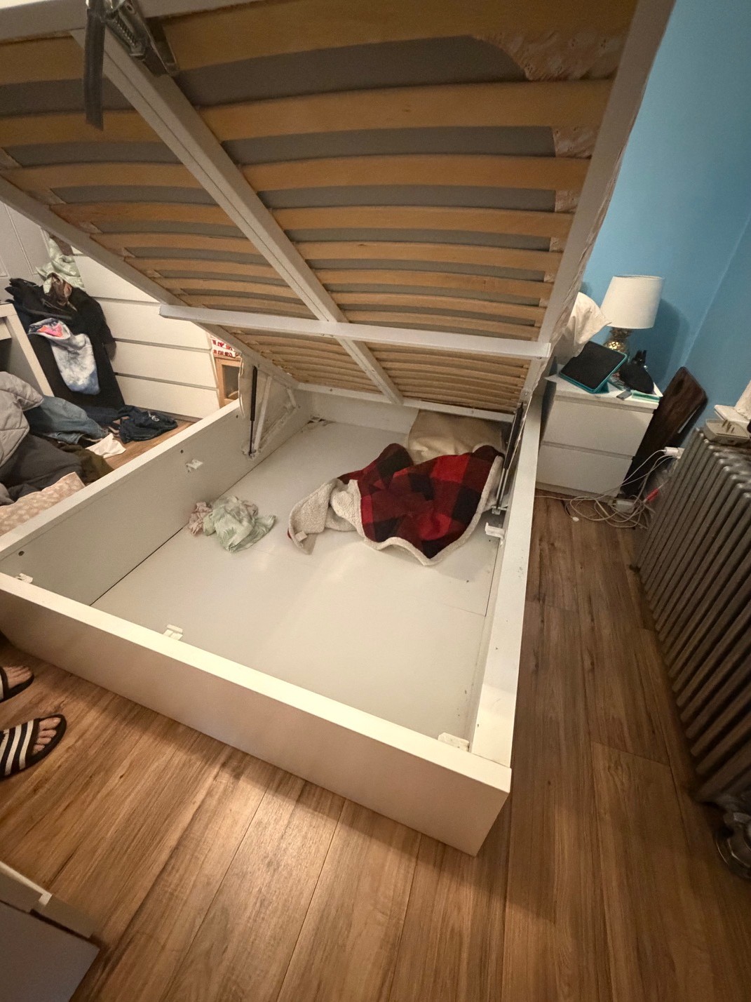 White Storage Bed Frame - photo 2