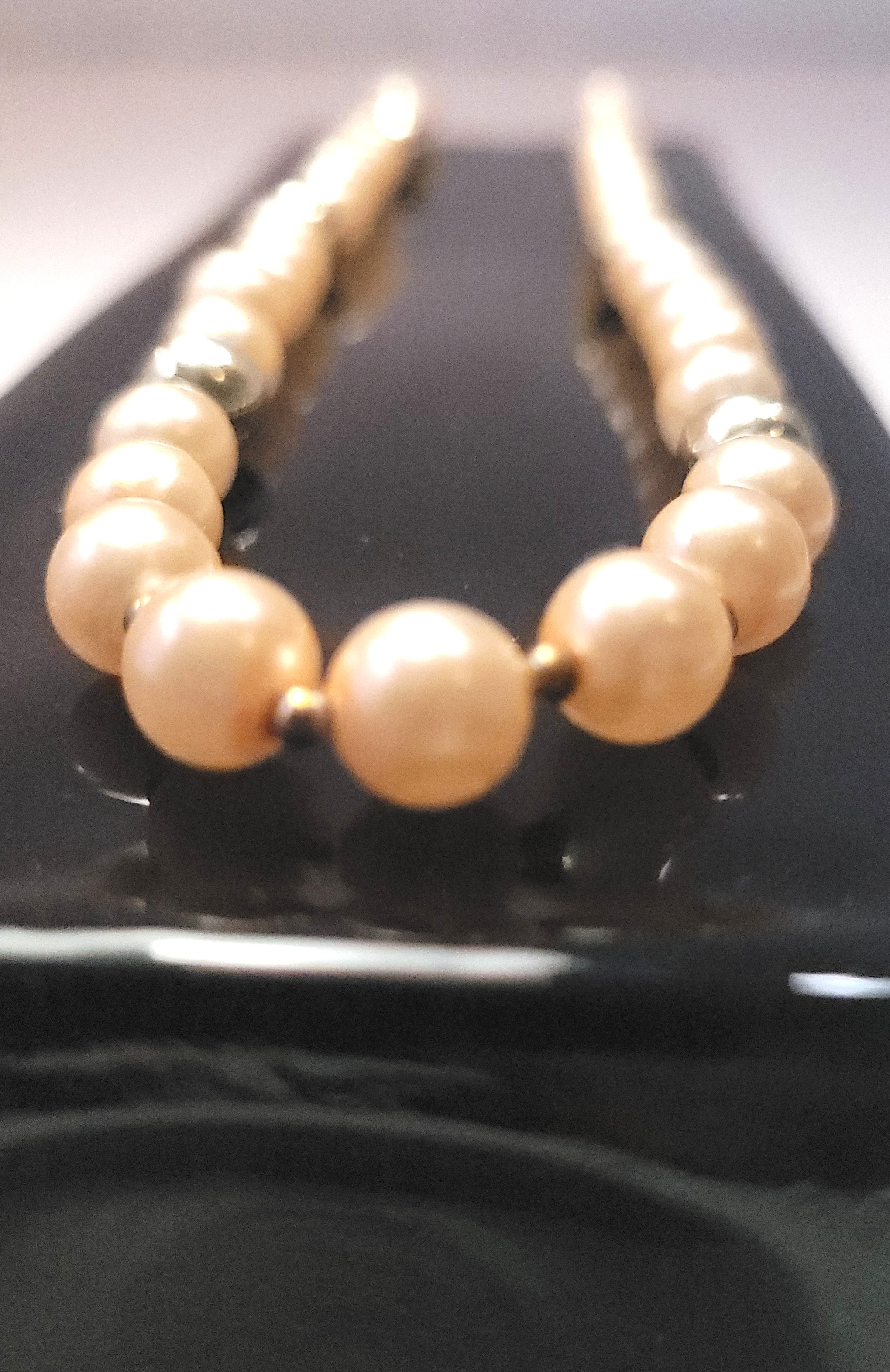 Circa 1955 Graduated Faux Pearl Necklace 29.5" Opera Length - photo 4