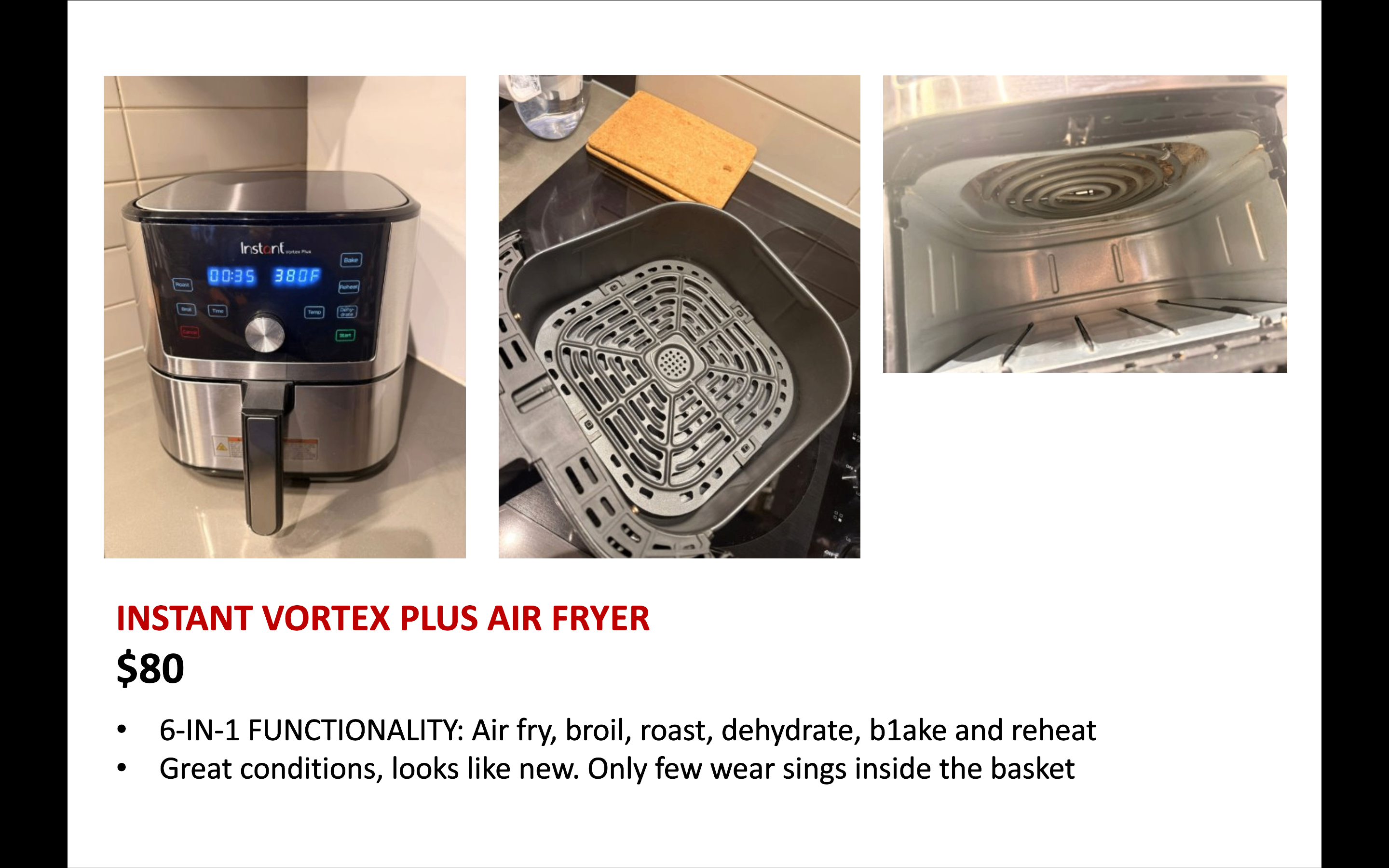 INSTANT VORTEX PLUS AIR FRYER​