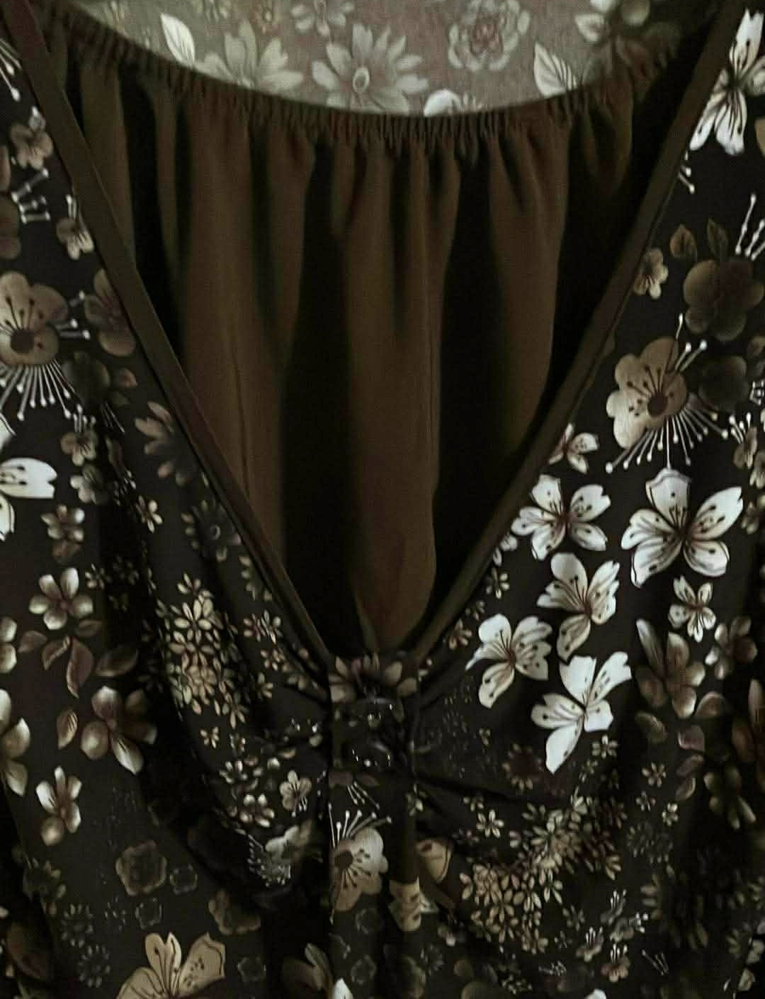 Women Brown Top with Flowers - Size 3X - photo 2