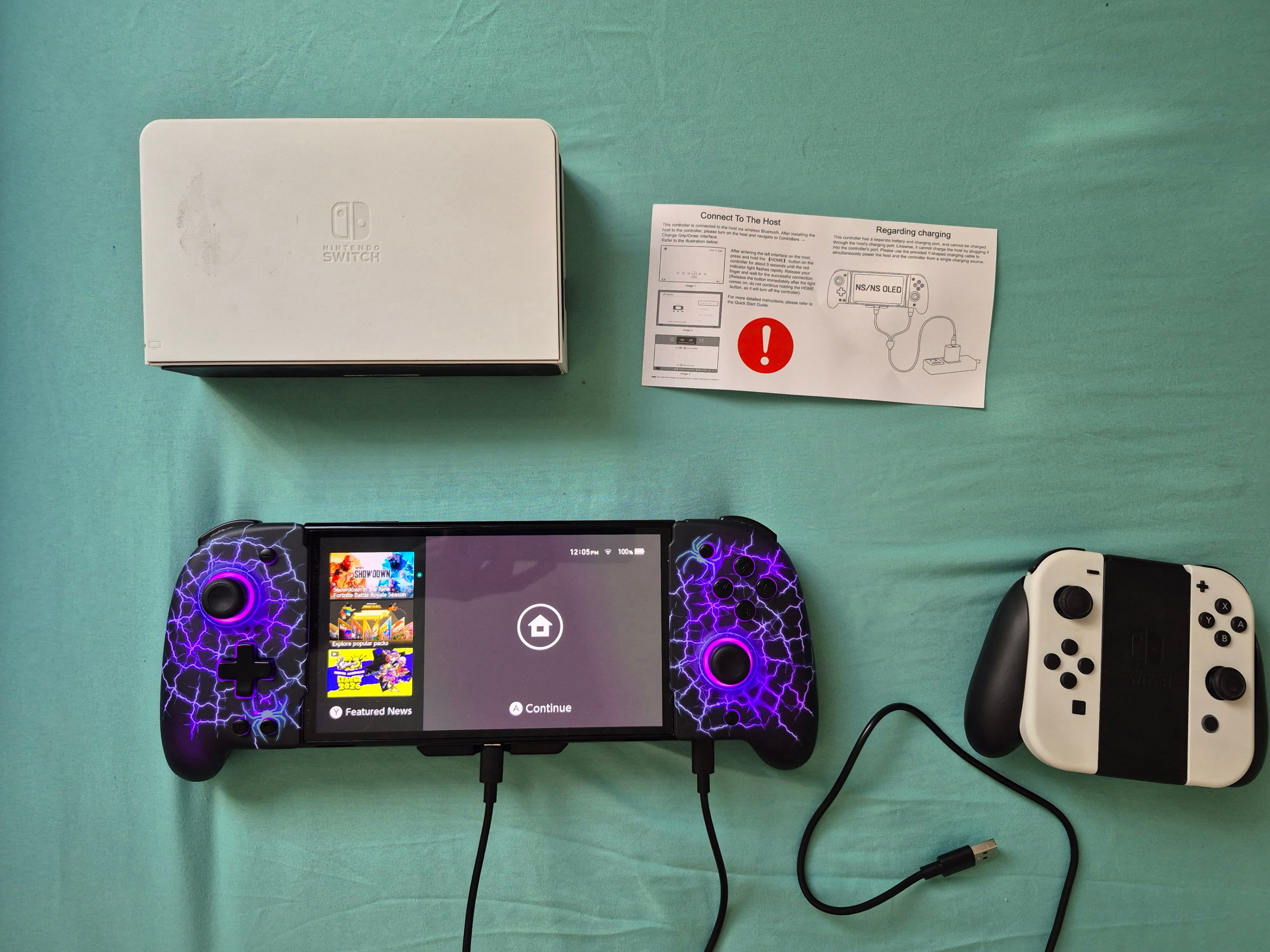 Nintendo Switch OLED + Color, Macro changeable controller - photo 2