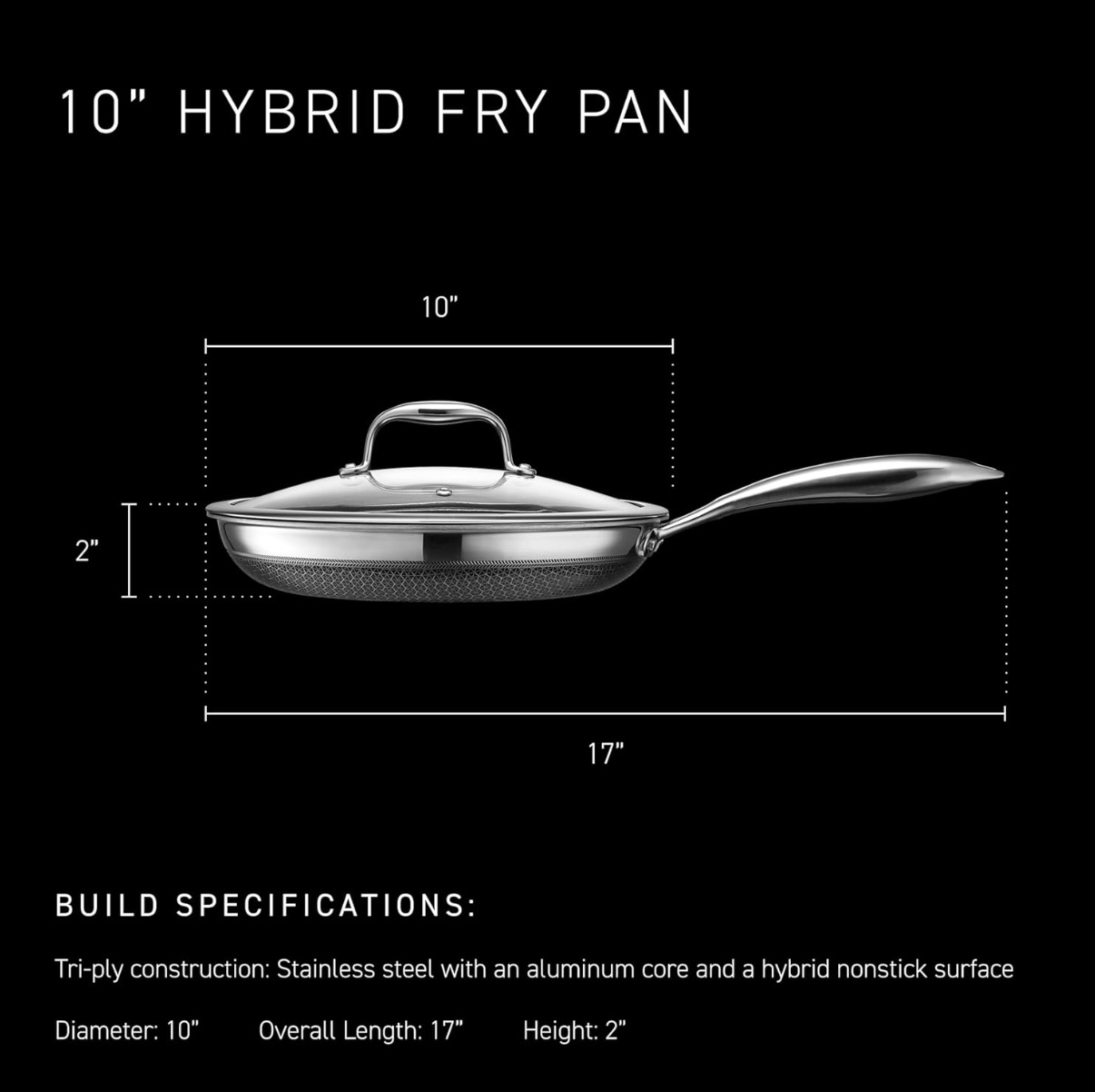 4 items, Brand new - 2 pans, HexClad Hybrid Nonstick Frying pan - photo 5