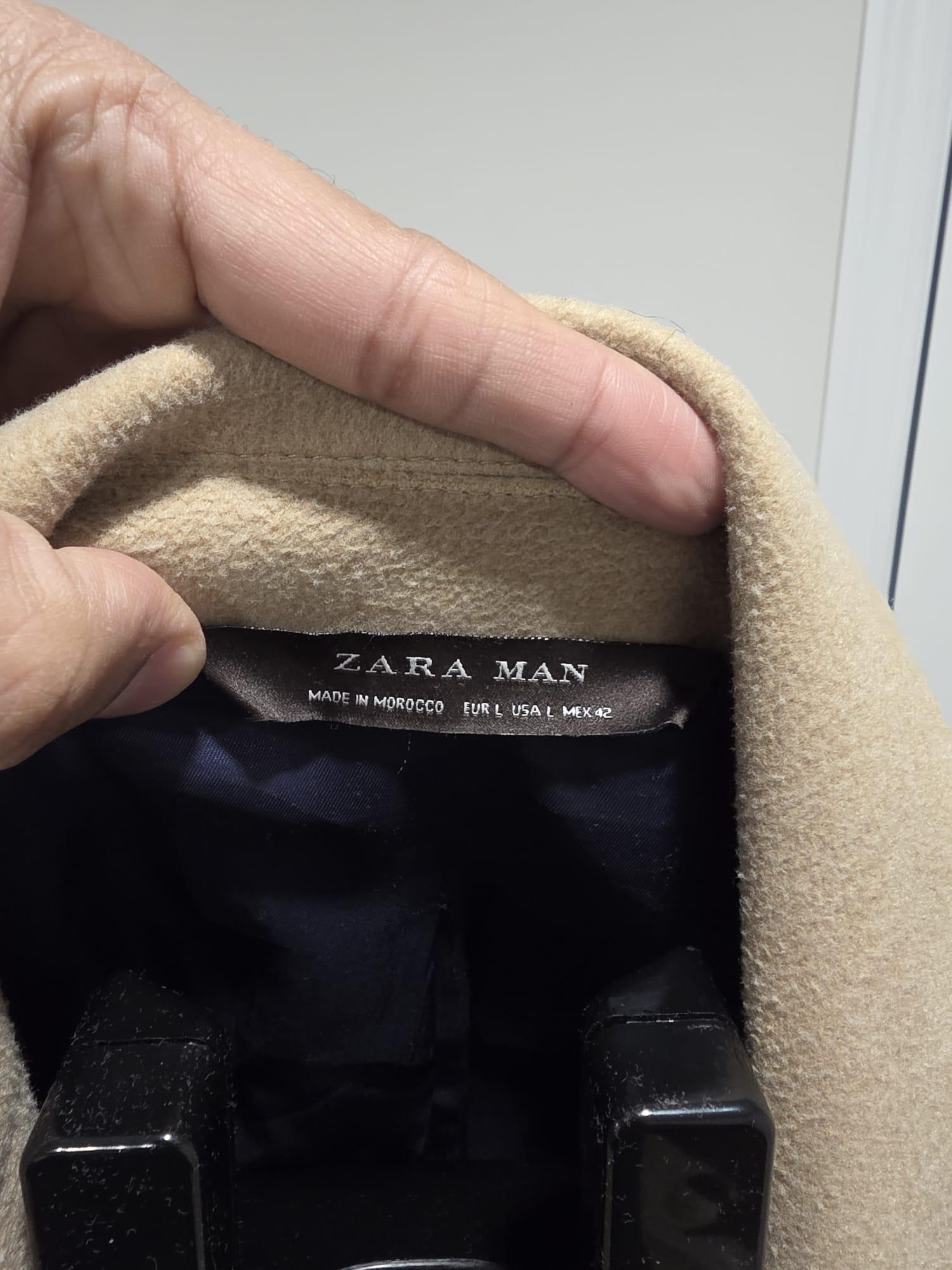 Zara Man Camel Overcoat – Size Large – Excellent Condition - photo 4