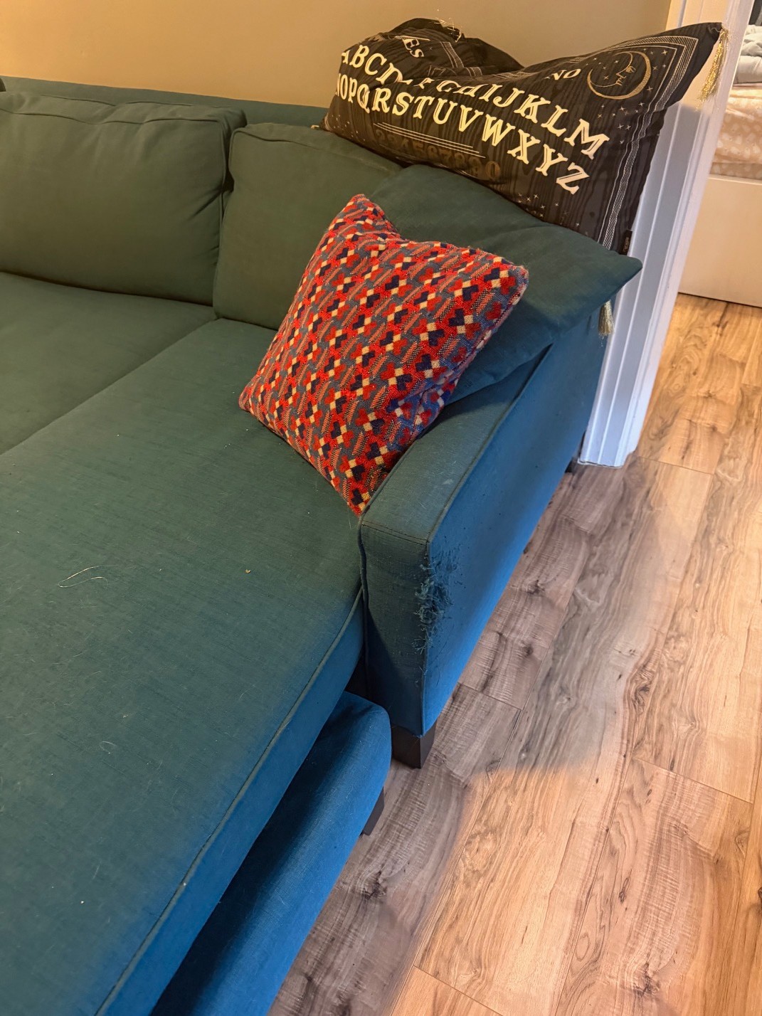 Teal Sectional Sofa - photo 2