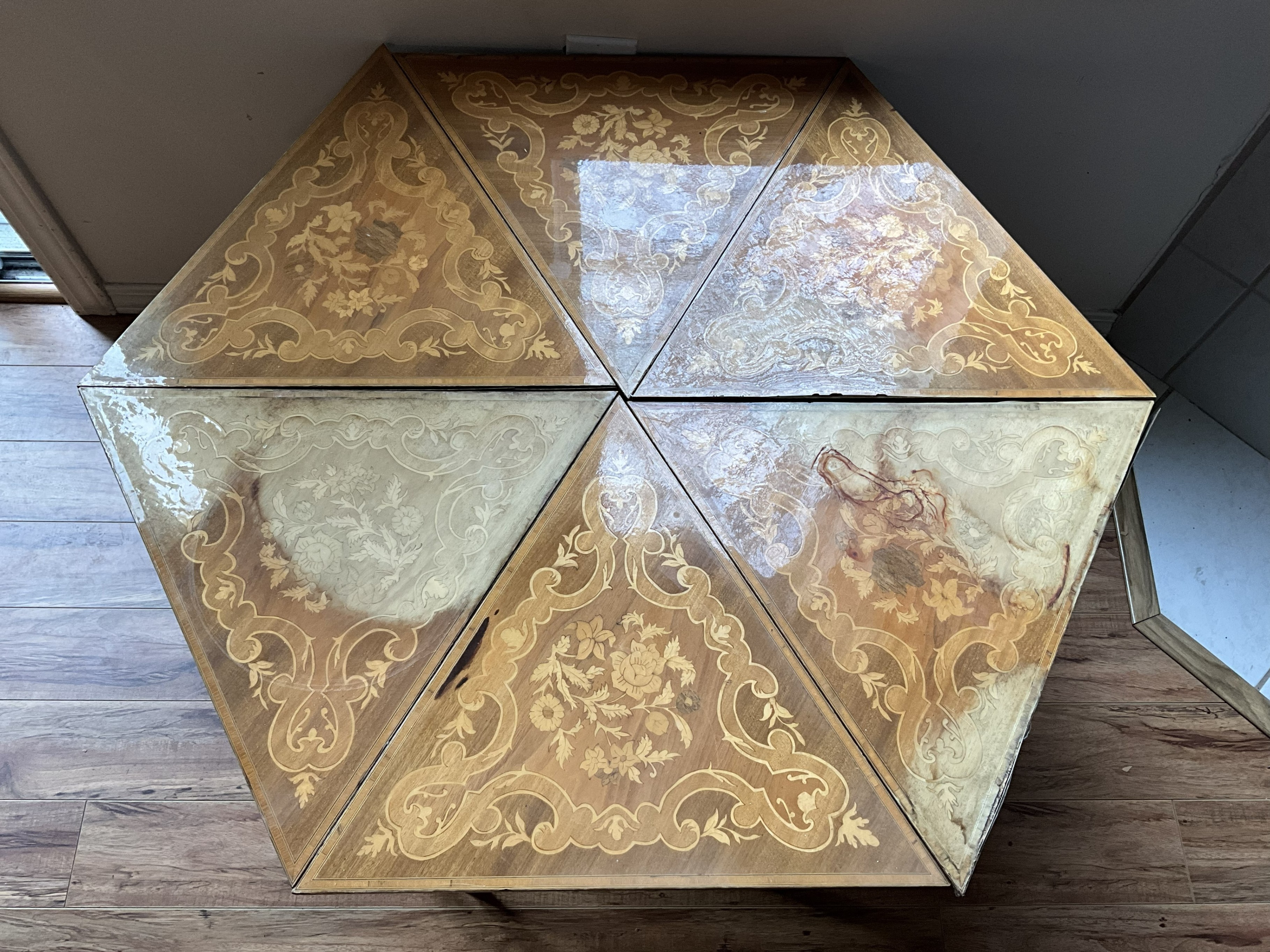 Vintage Sorrento-style Inlaid Wood Italian Marquetry tables