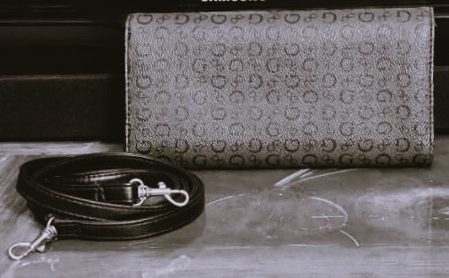 GUESS Signature Monogram Abbas Slim Logo Clutch Wallet Crossbody - photo 4