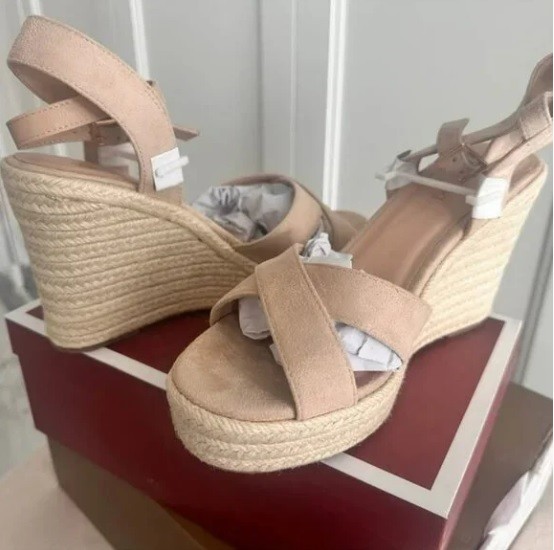 VICKI·VICKI Women's Platform Sandals Wedge Ankle Strap Open Toe
