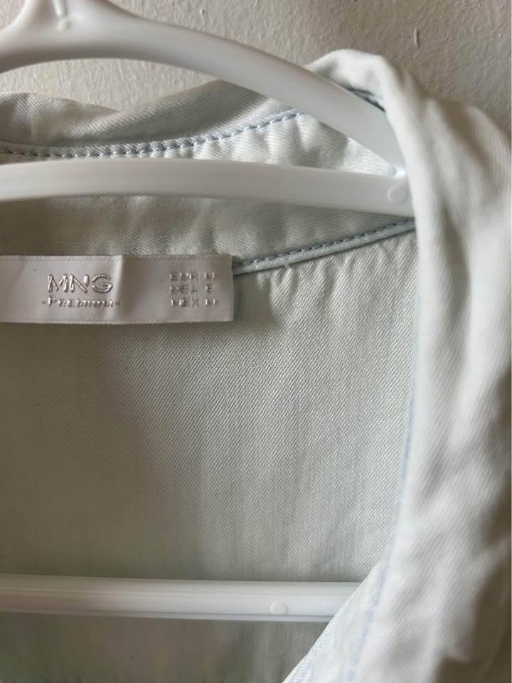 Mango Premium Denim Shirt, Size M Light Blue - photo 3