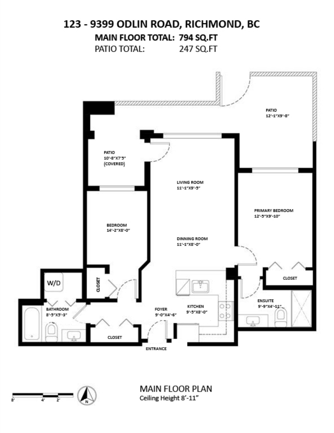 $2,700/2br/2ba/794ft²/Mayfair Place/9399 Odlin Rd nr Walmart RMD