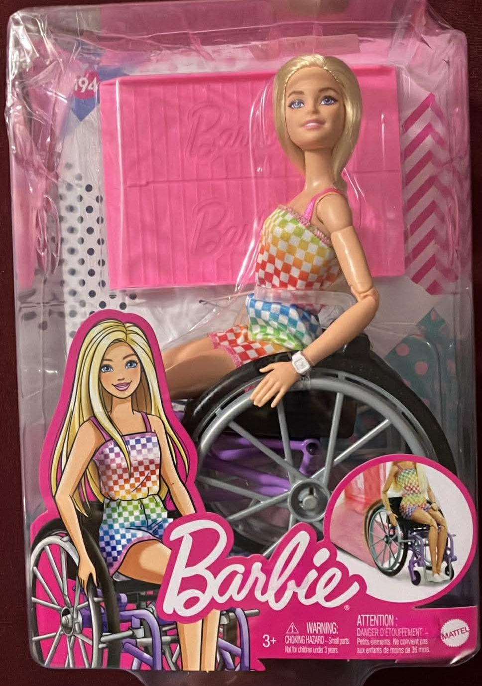 Barbie Doll with Wheelchair and Ramp (New)