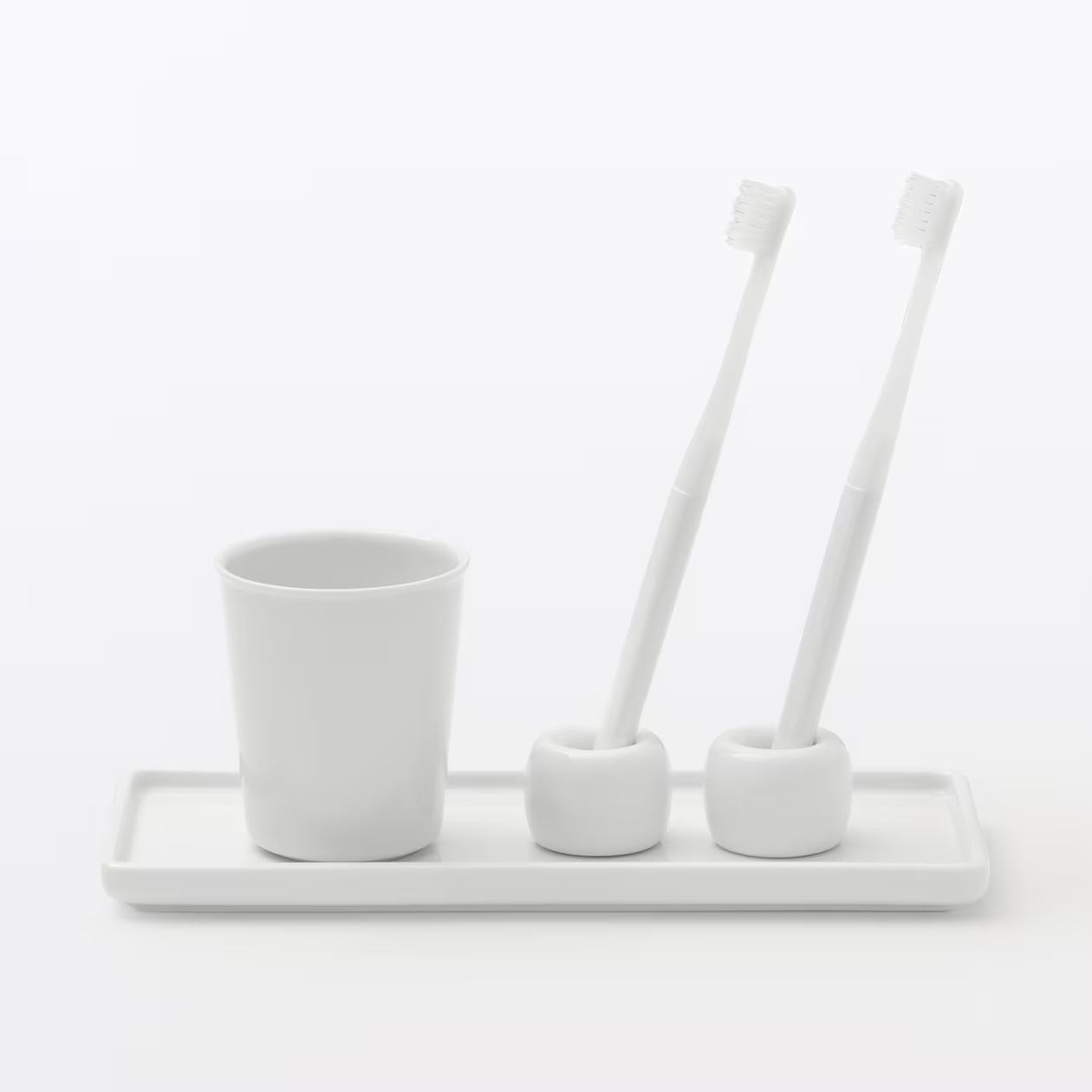 Muji White Porcelain Tray - photo 2