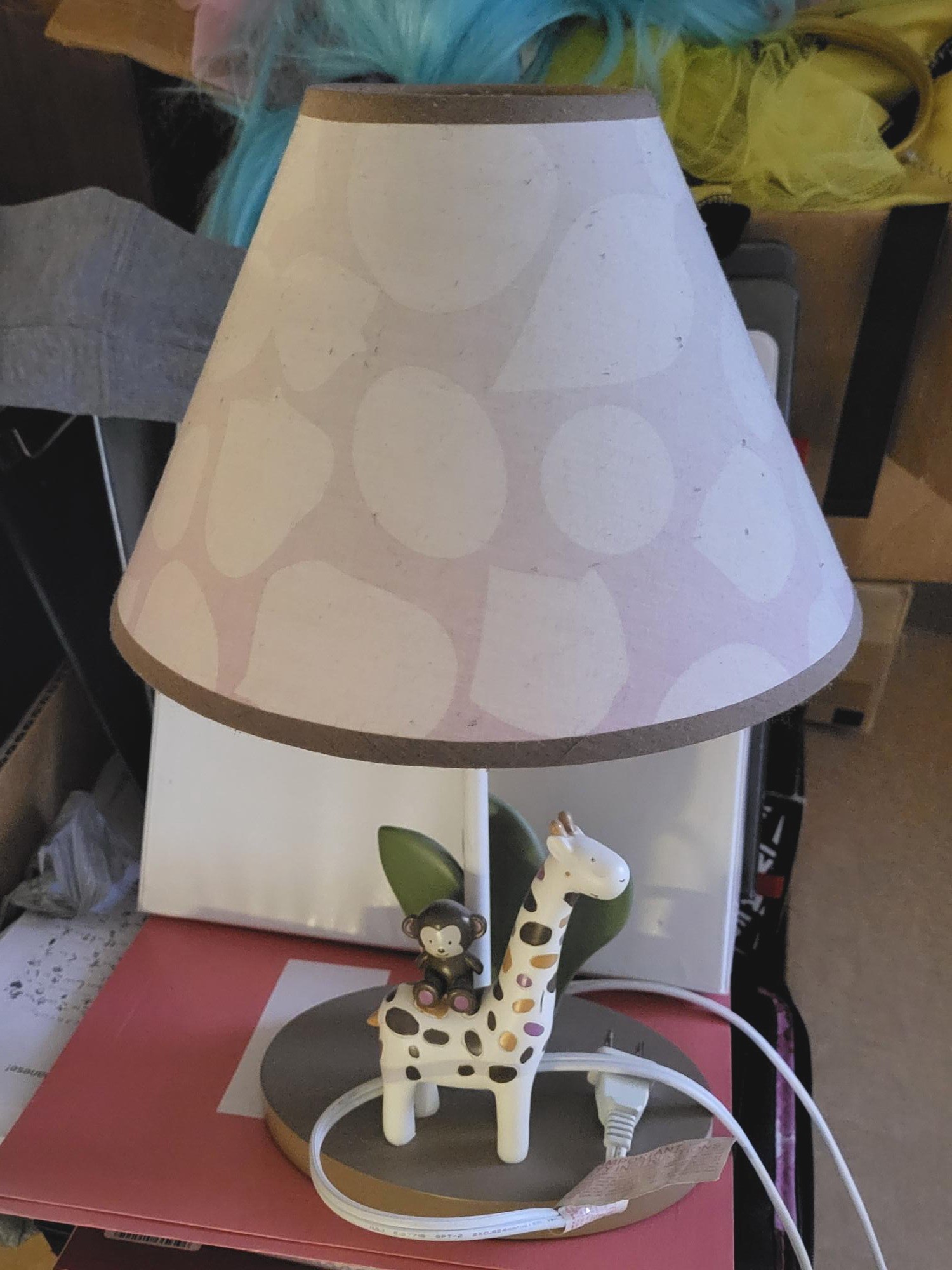 CoCaLo Jungle lamp Giraffe & Monkey Accent