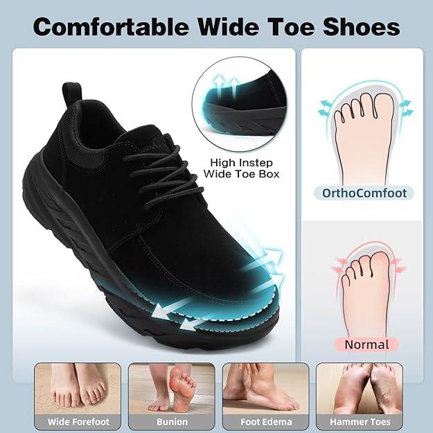 Men's Orthopedic Comfortable Diabetic Wide Shoes. New! - photo 3