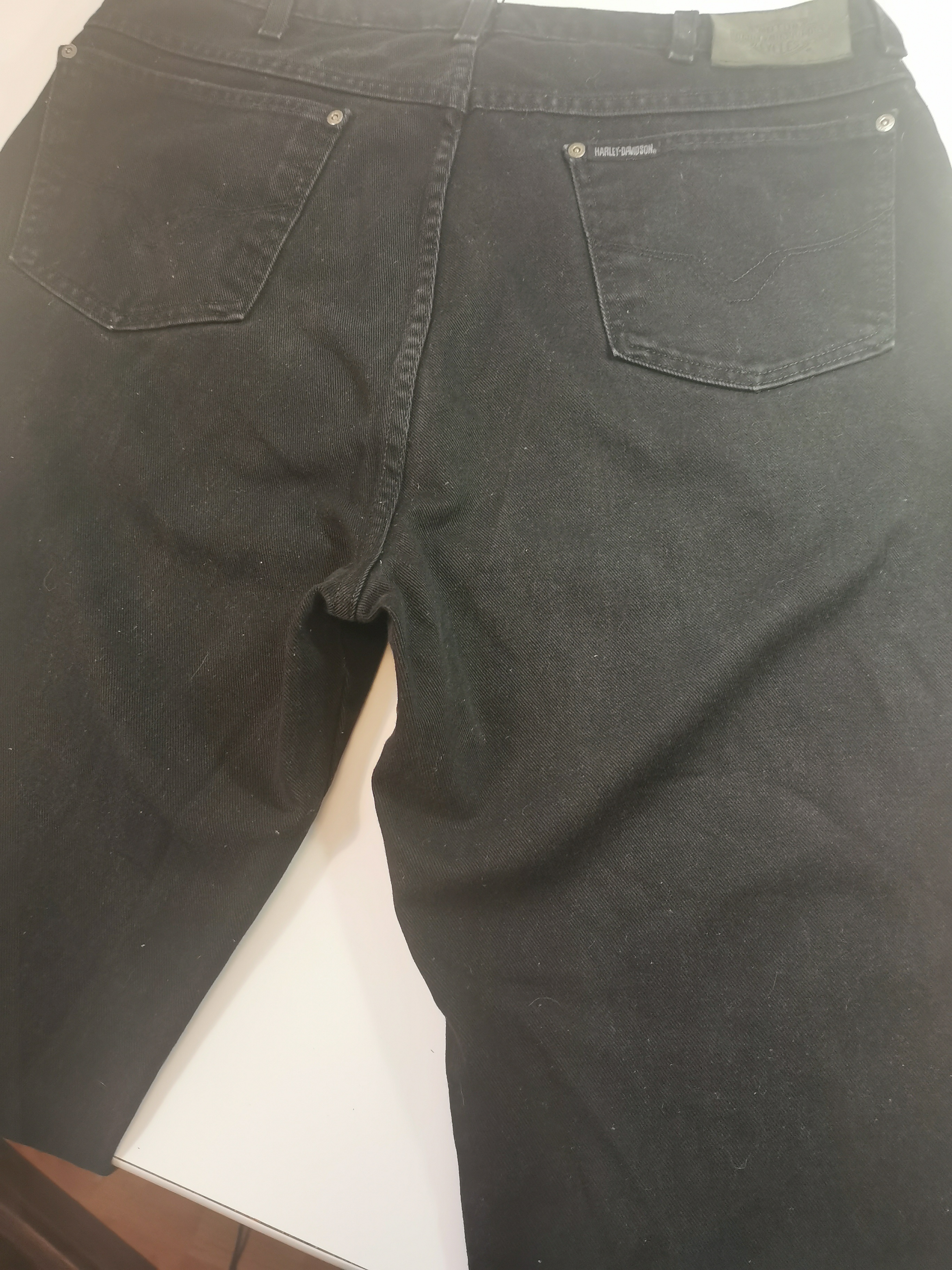 Harley Davidson Jeans Made in USA 2000 Black Denim Men's 38x32 - photo 5