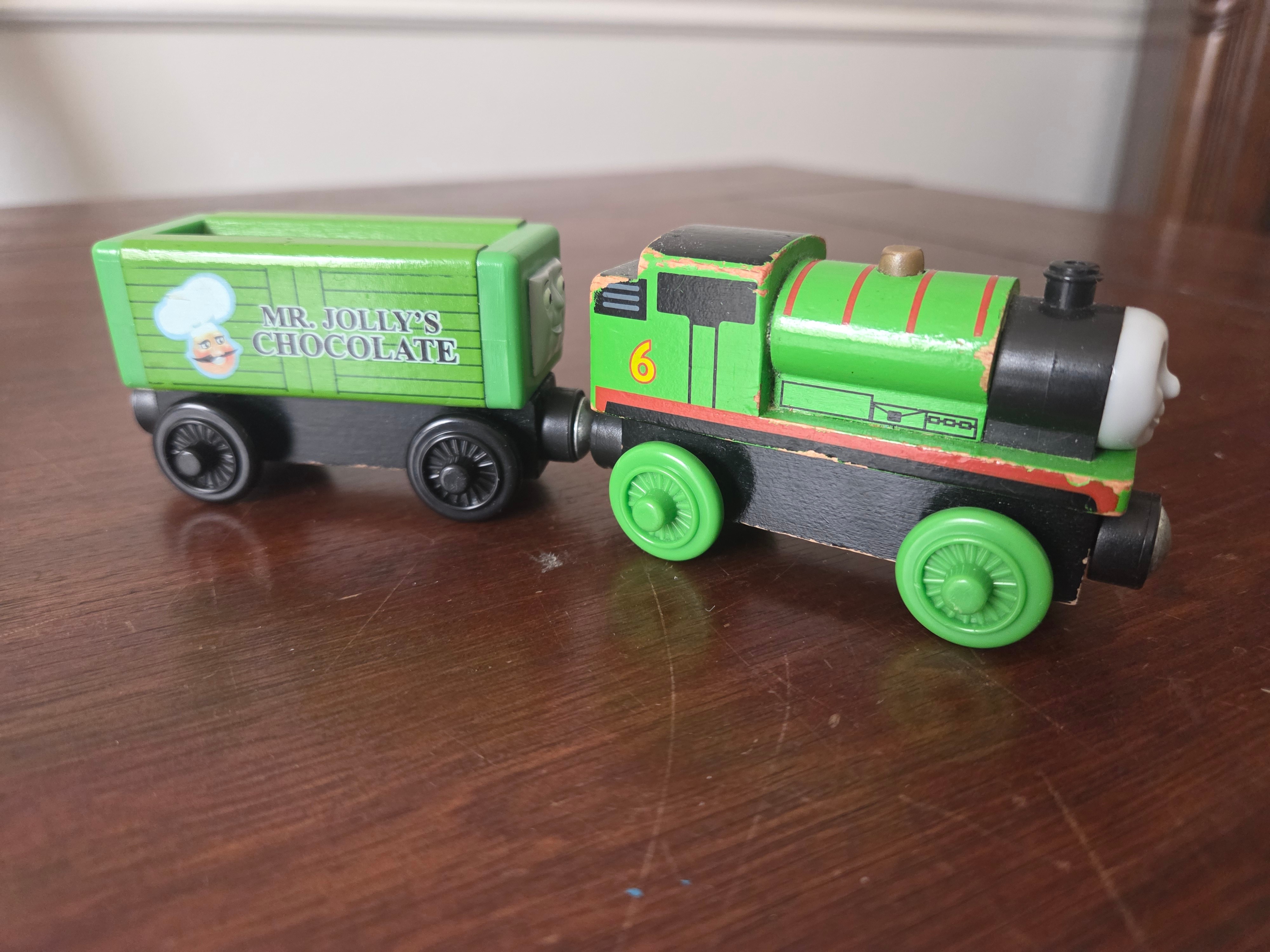 Percy with Chocolate Car from Thomas & Friends