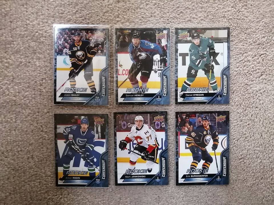 VARIOUS $ MINT RARE 2016-17 Upper Deck Compendium BLUE RC Cards