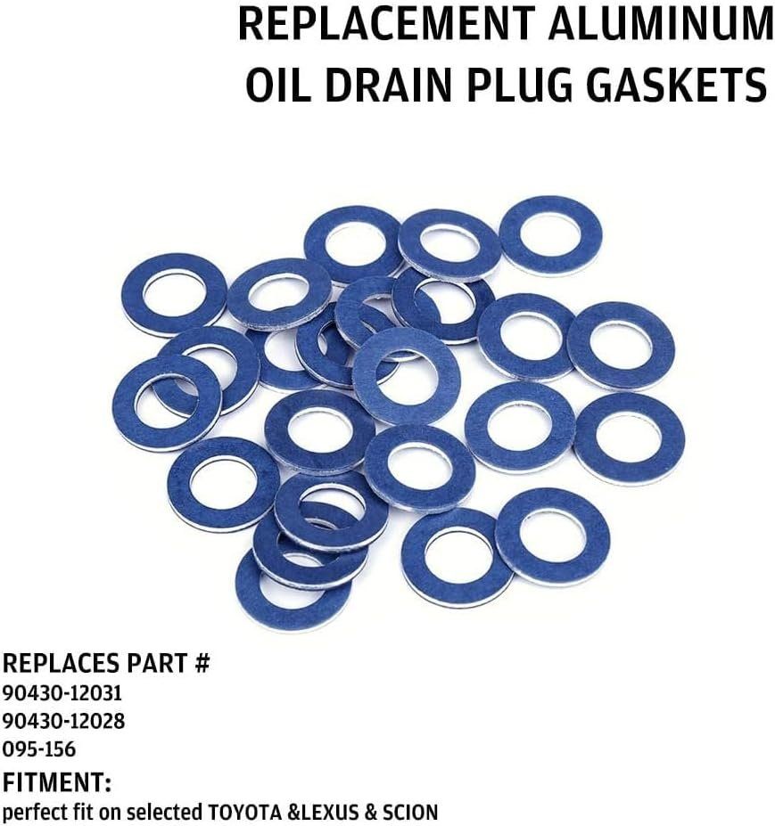 Aluminum Oil Drain Plug Gaskets Fits for Lexus / Toyota - photo 5