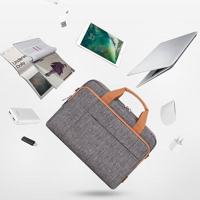DOMISO 15.6 inch Laptop Bag Business Briefcase Water-resistant - photo 3