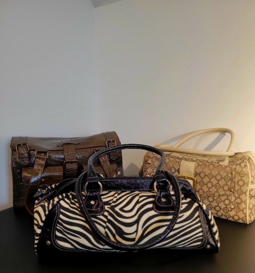 3-Piece Bag Bundle: Croc, Zebra, & Classic Tan