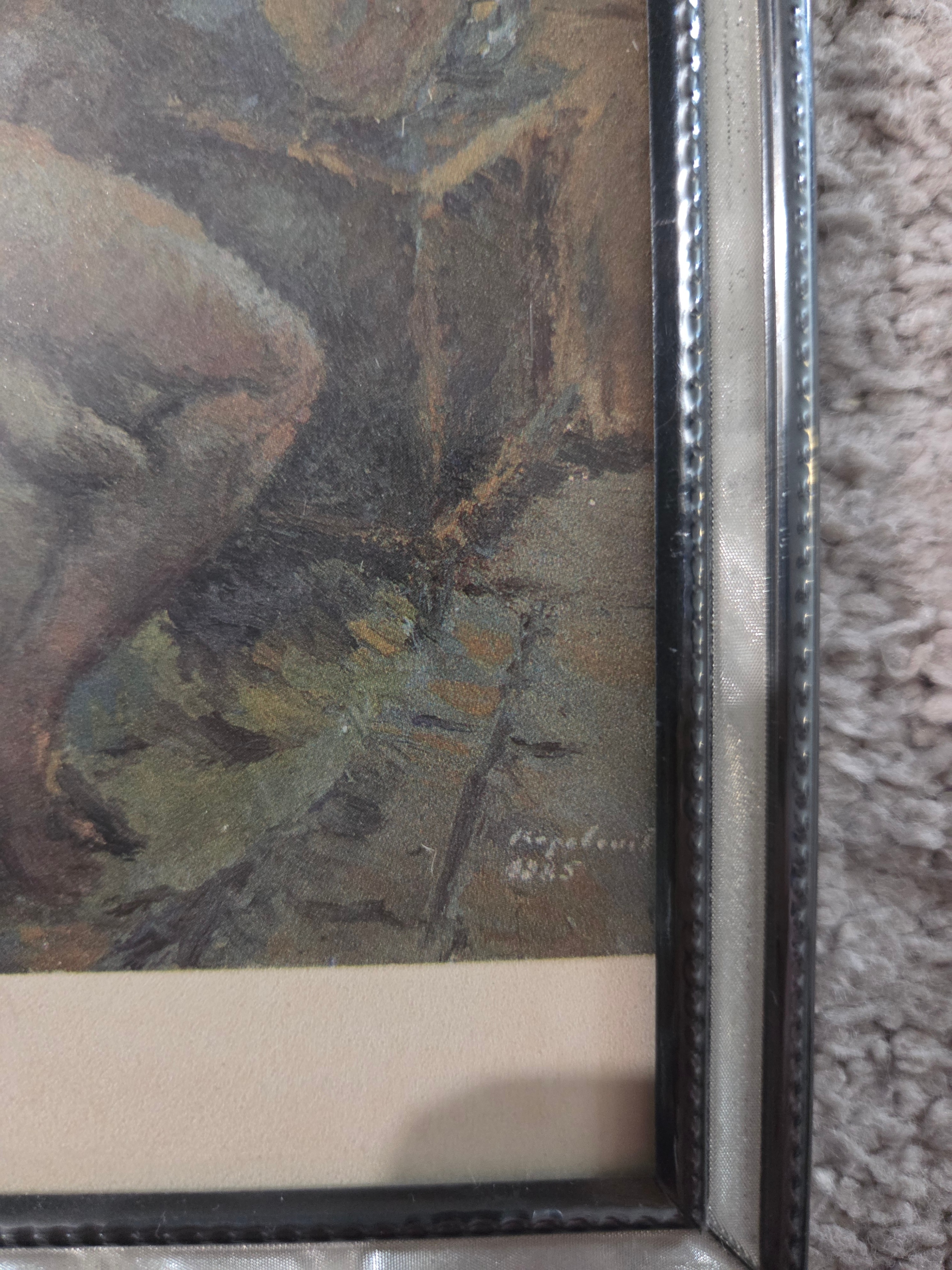 Vintage 1945 A Kopelovich Signed Orig Nude Oil Painting 1945 - photo 2