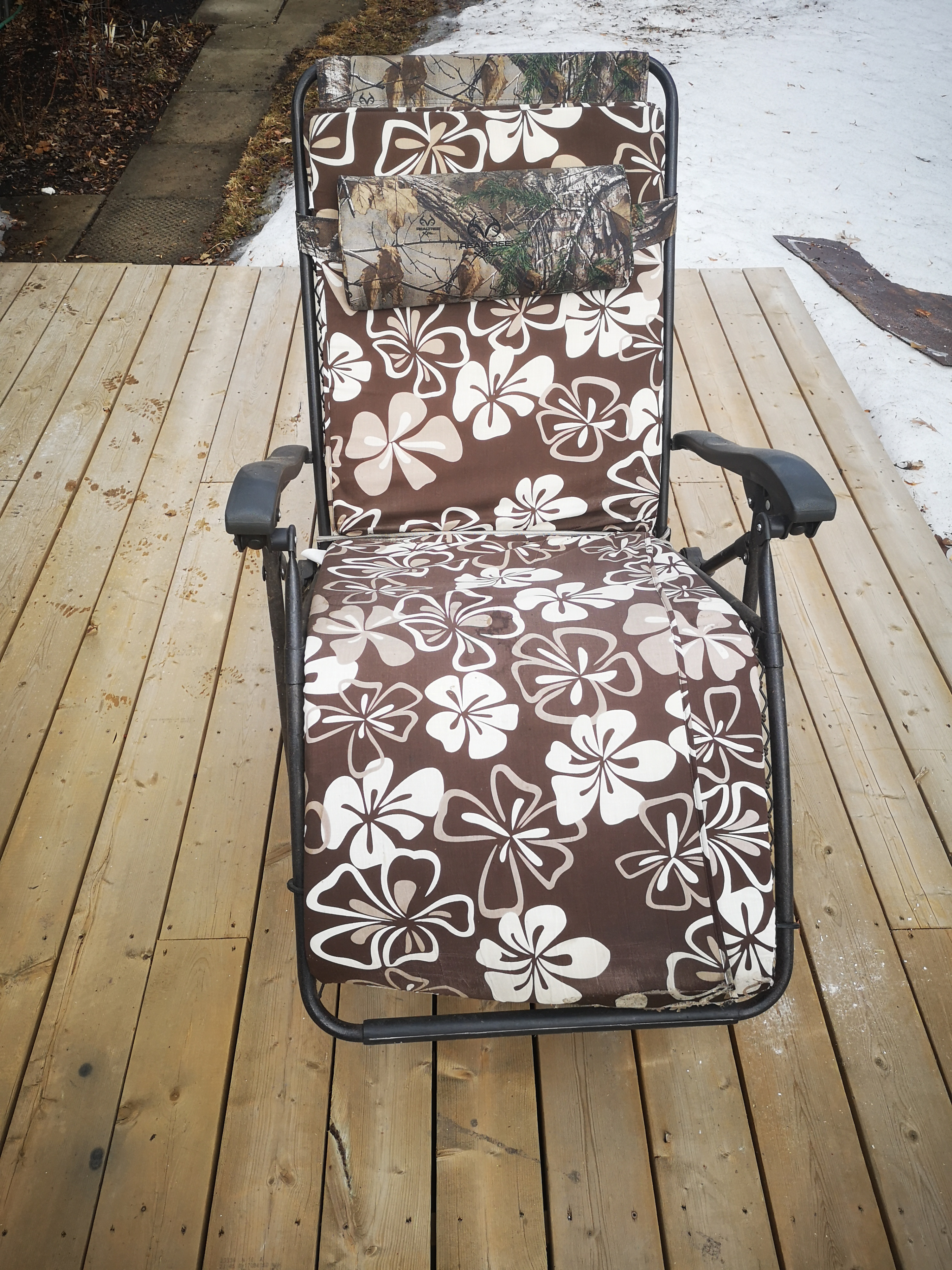 Floral Pattern Reclining Lounge Chair - photo 2